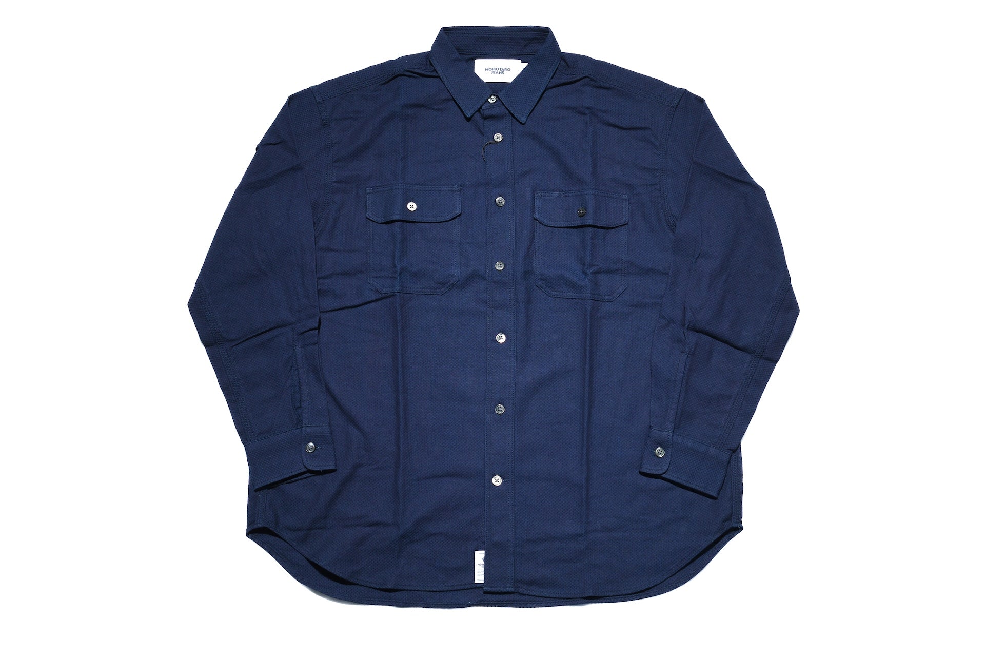 MOMOTARO JEANS 8oz Indigo Dyed “Classic Sashiko” CPO Shirt