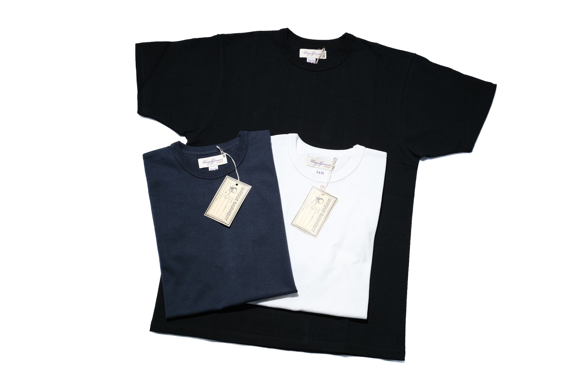 Unique Garment 8oz ‘Drill’ Loopwheeled Tee (Dawn Black)