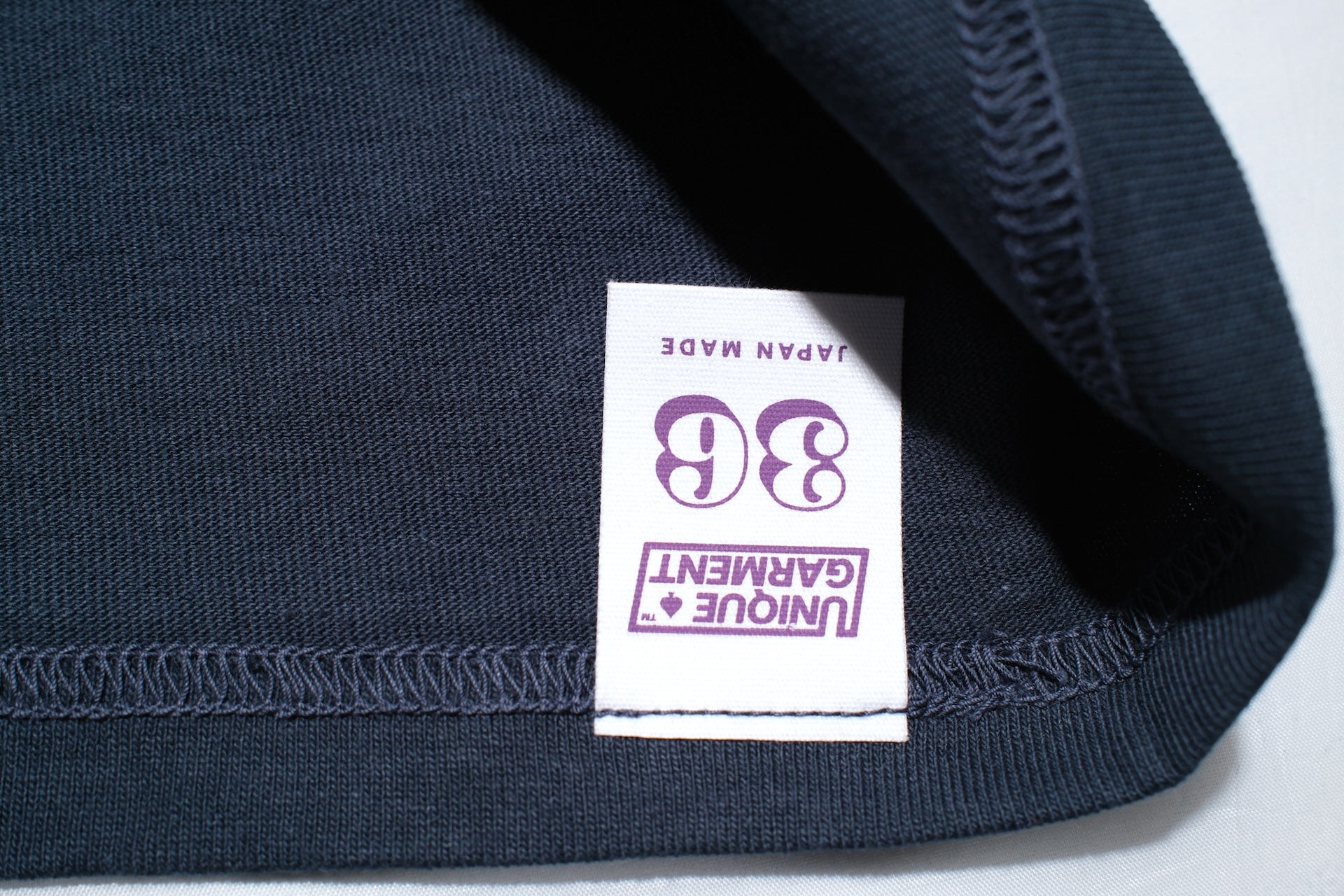 Unique Garment 8oz ‘Drill’ Loopwheeled Tee (Midnight Navy)