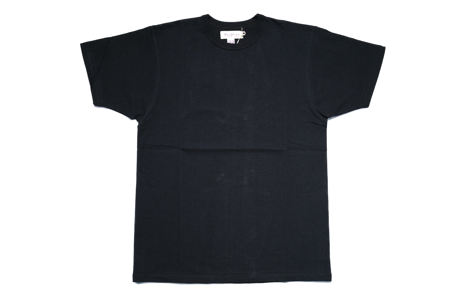 Unique Garment 8oz ‘Drill’ Loopwheeled Tee (Dawn Black)
