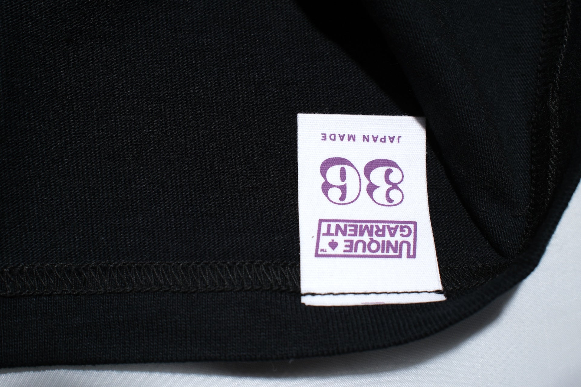 Unique Garment 8oz ‘Drill’ Loopwheeled Tee (Dawn Black)