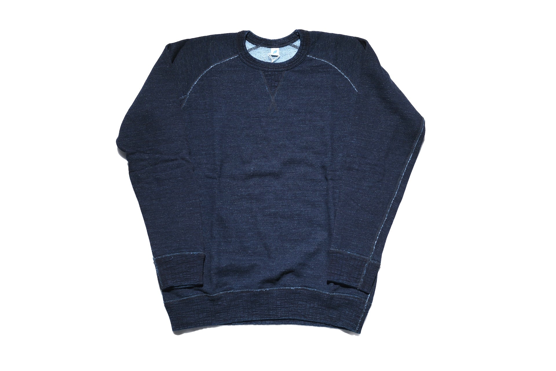 Pure Blue Japan "Slub Yarn" Raglan Sweatshirt (Grand Indigo)