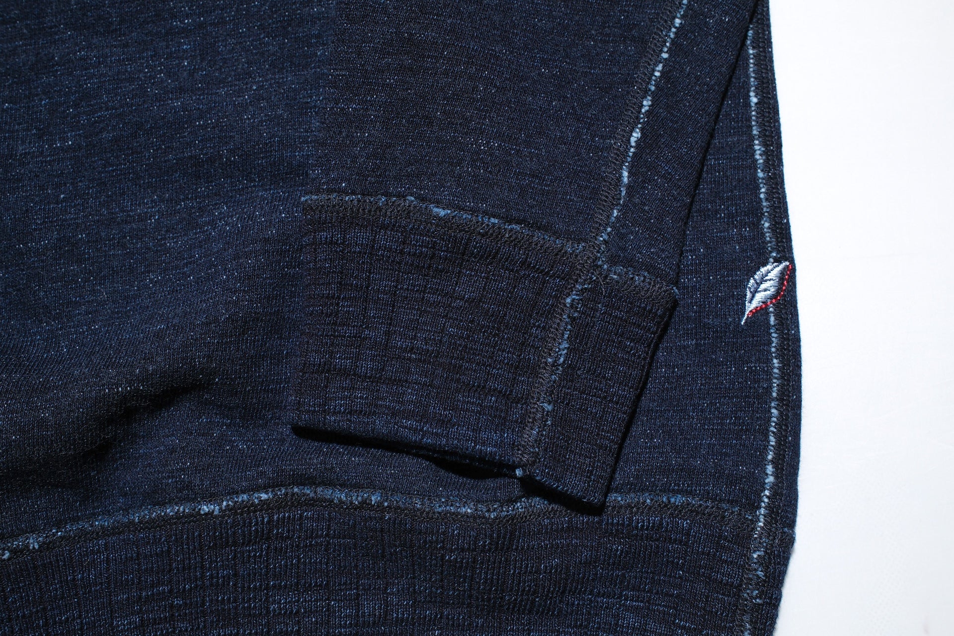 Pure Blue Japan "Slub Yarn" Raglan Sweatshirt (Grand Indigo)