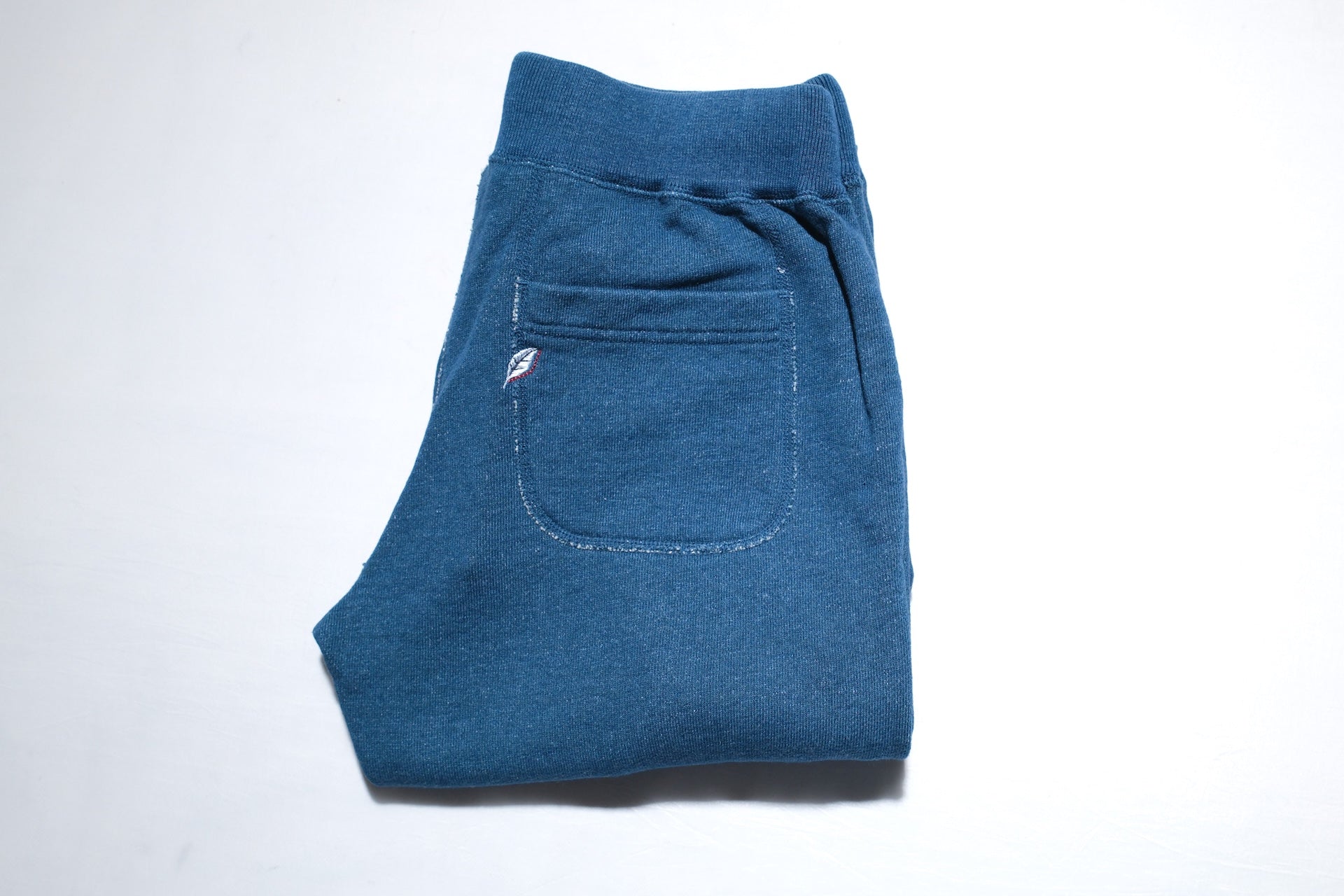 Pure Blue Japan "Slub Yarn" Sweatpants (Greencast Indigo)