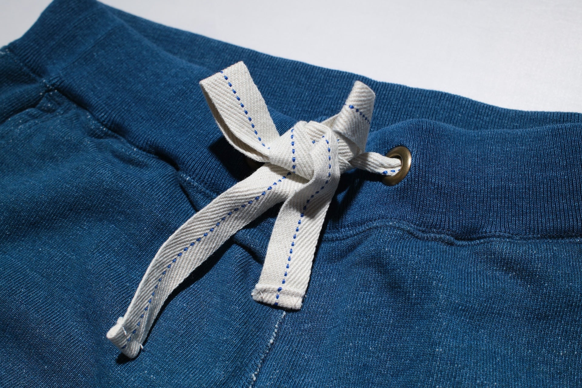 Pure Blue Japan "Slub Yarn" Sweatpants (Greencast Indigo)