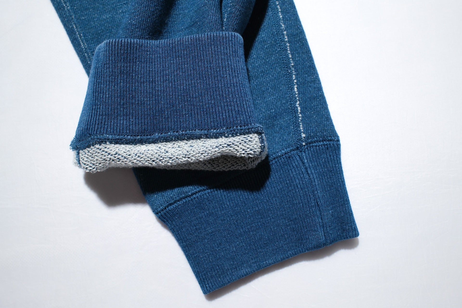 Pure Blue Japan "Slub Yarn" Sweatpants (Greencast Indigo)