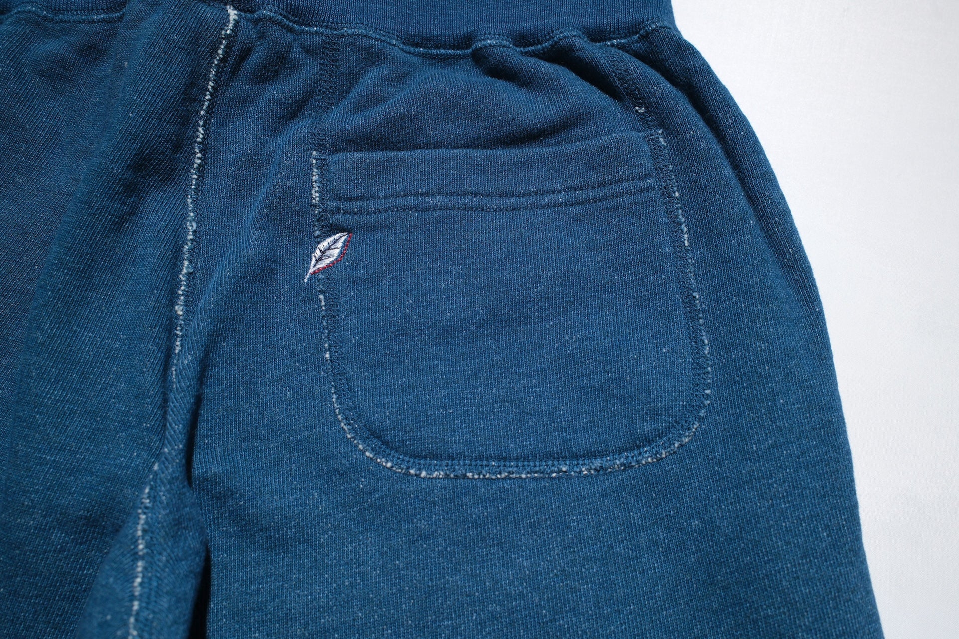 Pure Blue Japan "Slub Yarn" Sweatpants (Greencast Indigo)