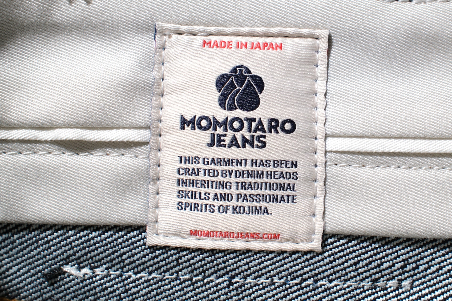MOMOTARO JEANS 15oz "Silk/Cotton" #202 Denim (New Tapered fit)