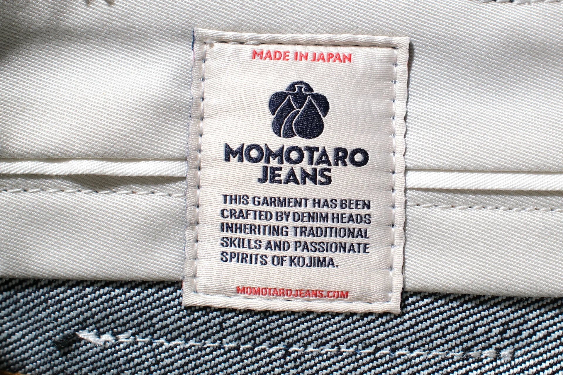 MOMOTARO JEANS 15oz "Silk/Cotton" #102 Denim (Classic Straight fit)
