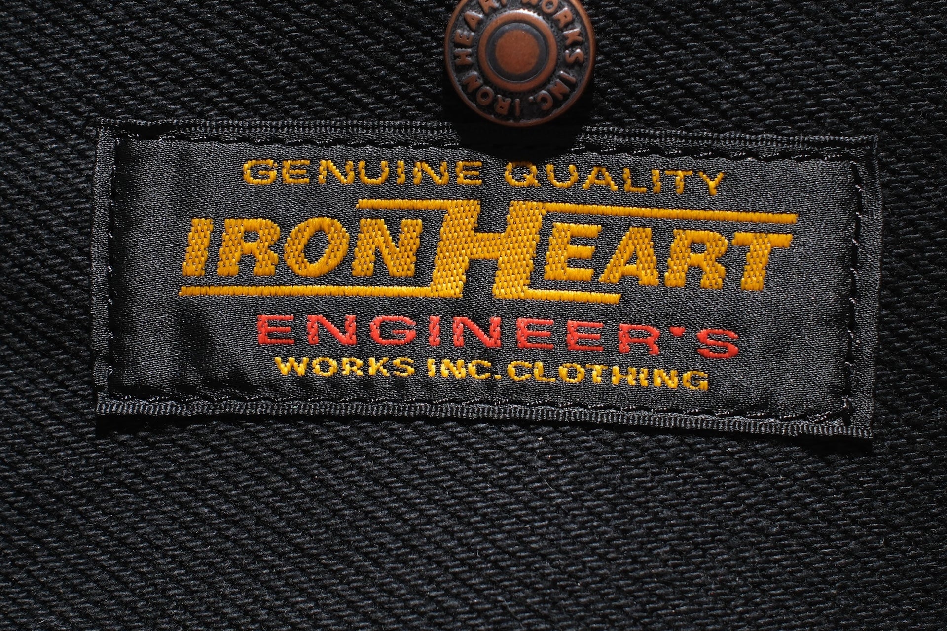 Iron Heart 21oz "Superblack" Denim Waist Bag