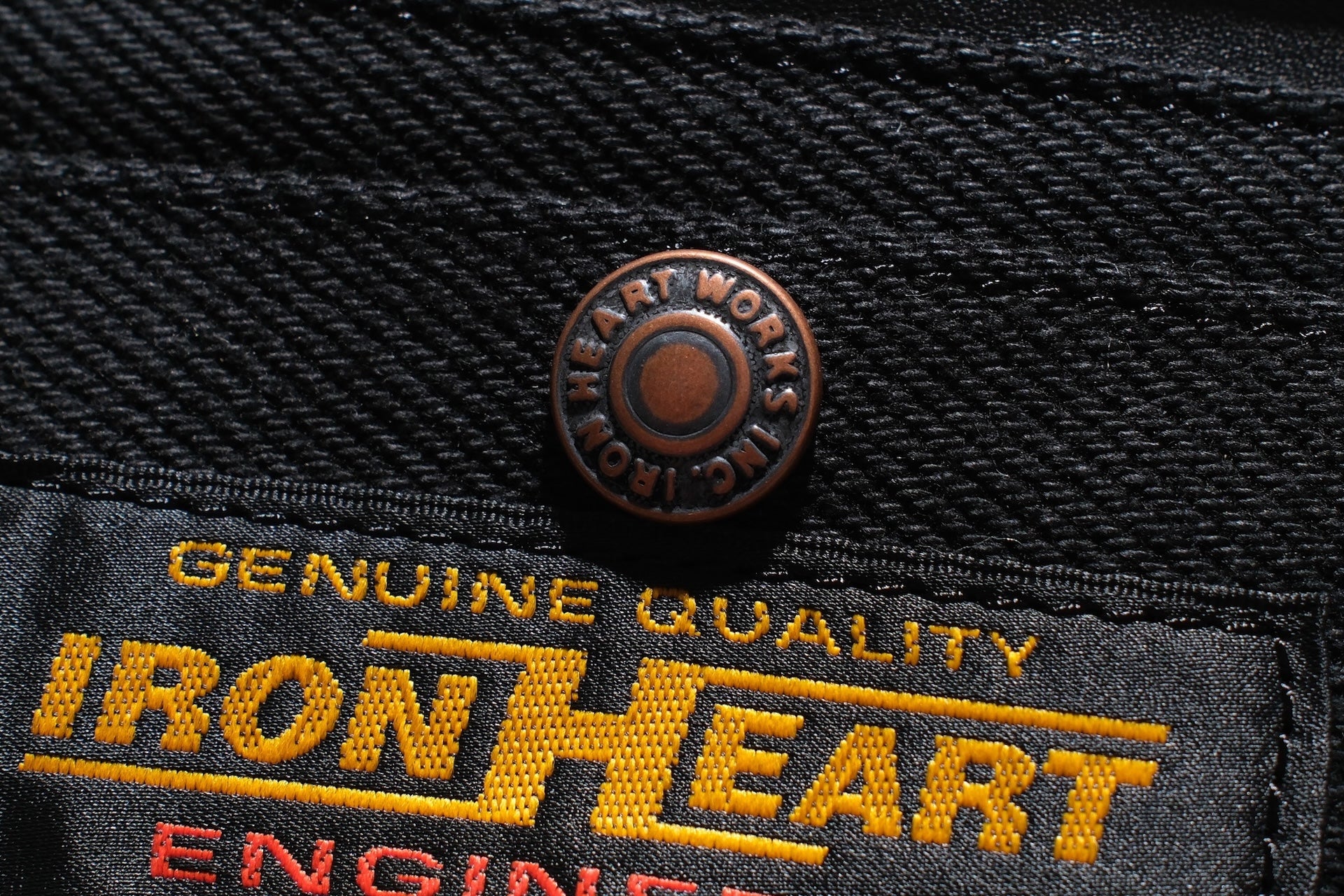 Iron Heart 21oz "Superblack" Denim Waist Bag