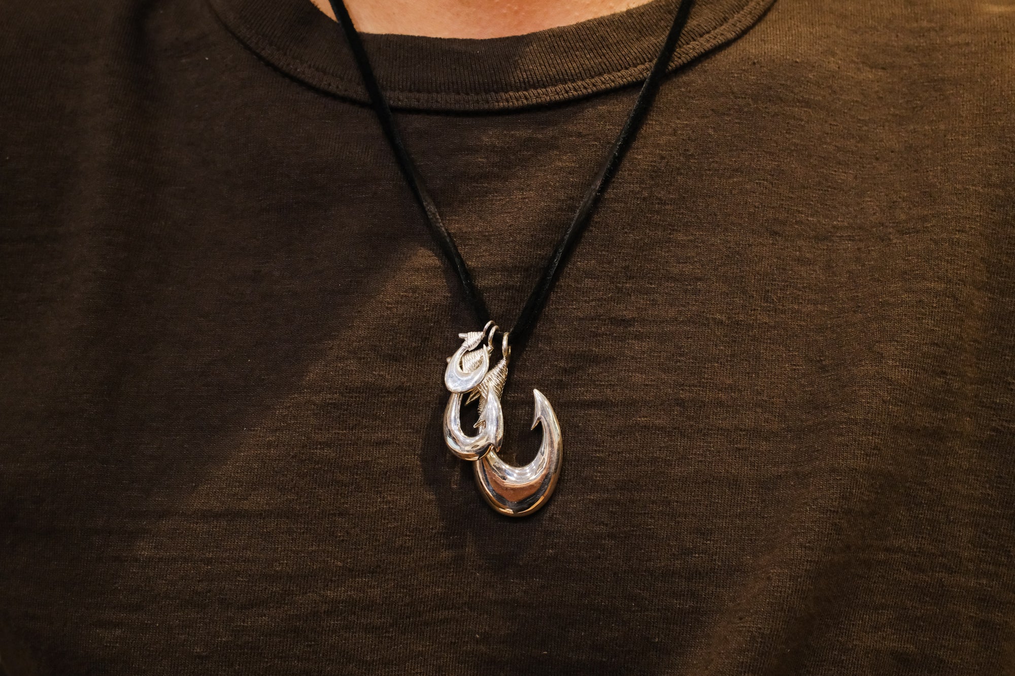 The One OCEAN “Ancient Makau Ace Type” Silver Pendant (Large)