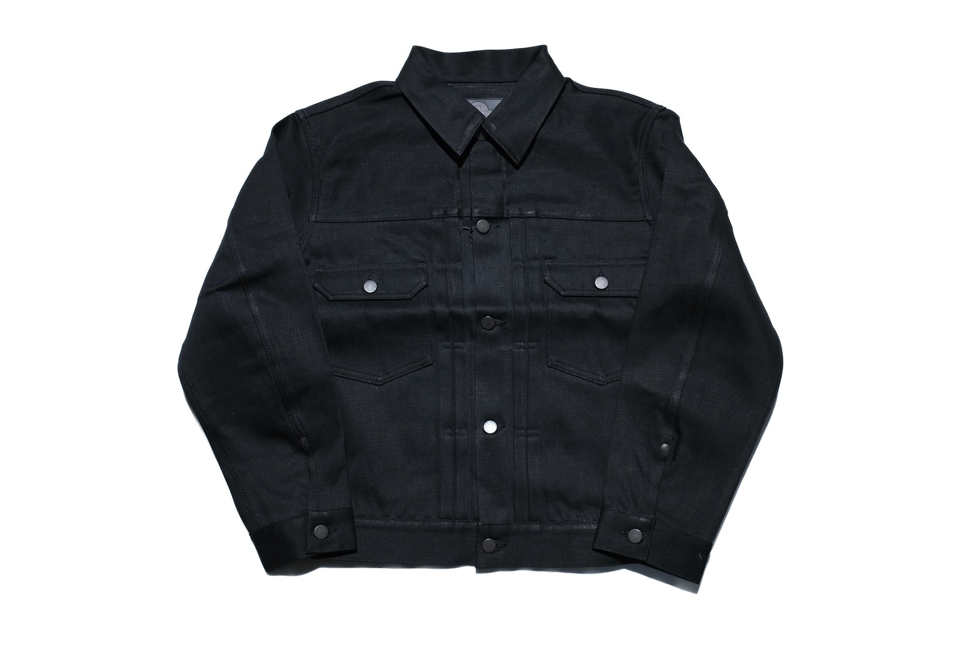 MOMOTARO JEANS 14.7oz "Solid Black" Modified Type 2 Denim Jacket