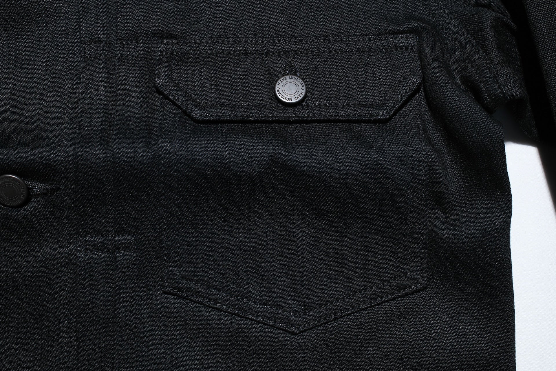 MOMOTARO JEANS 14.7oz "Solid Black" Modified Type 2 Denim Jacket