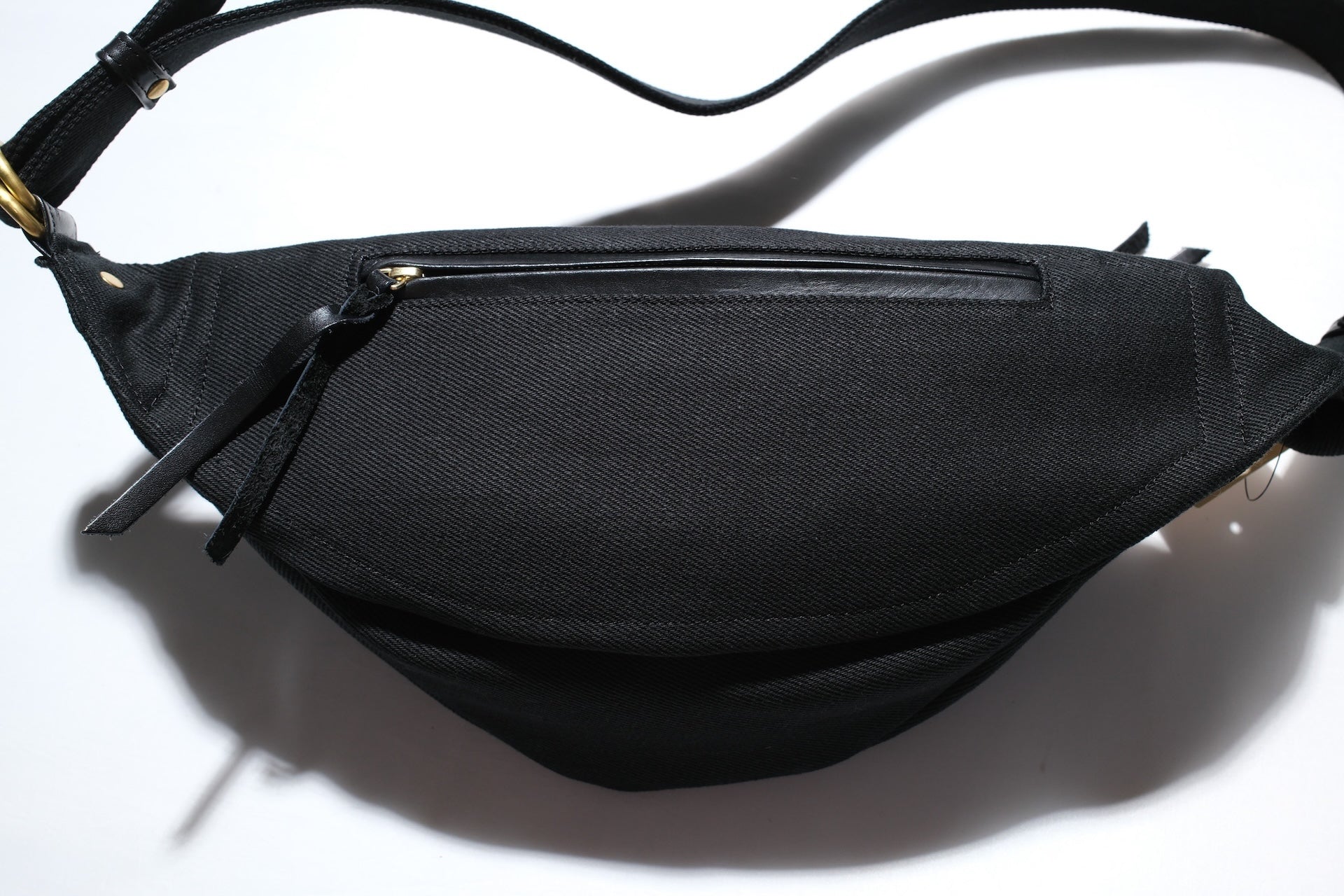 Iron Heart 21oz "Superblack" Denim Waist Bag