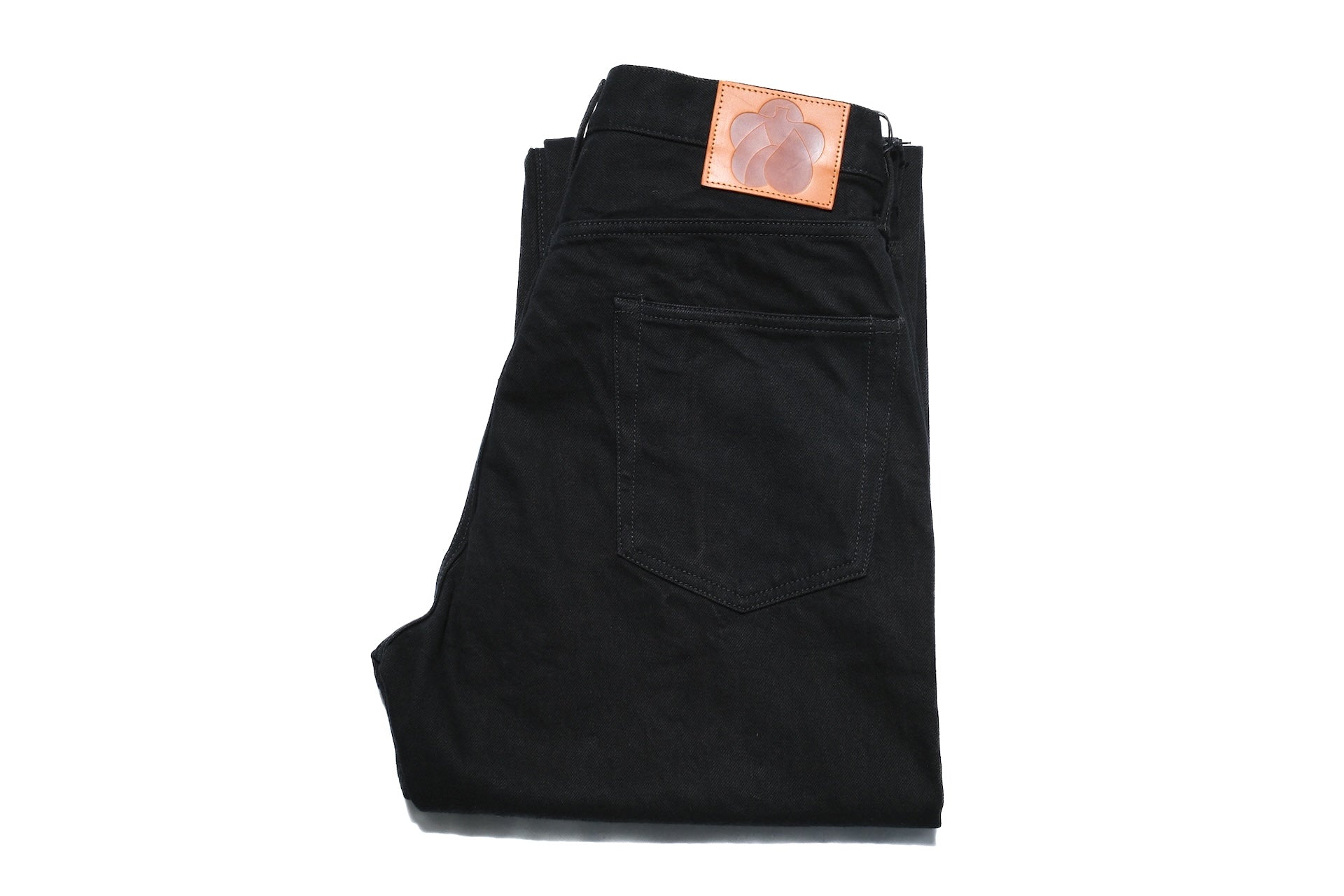 MOMOTARO JEANS 15oz “Kyoto Montskuki” Ultimate-Black Denim (Classic Straight fit)