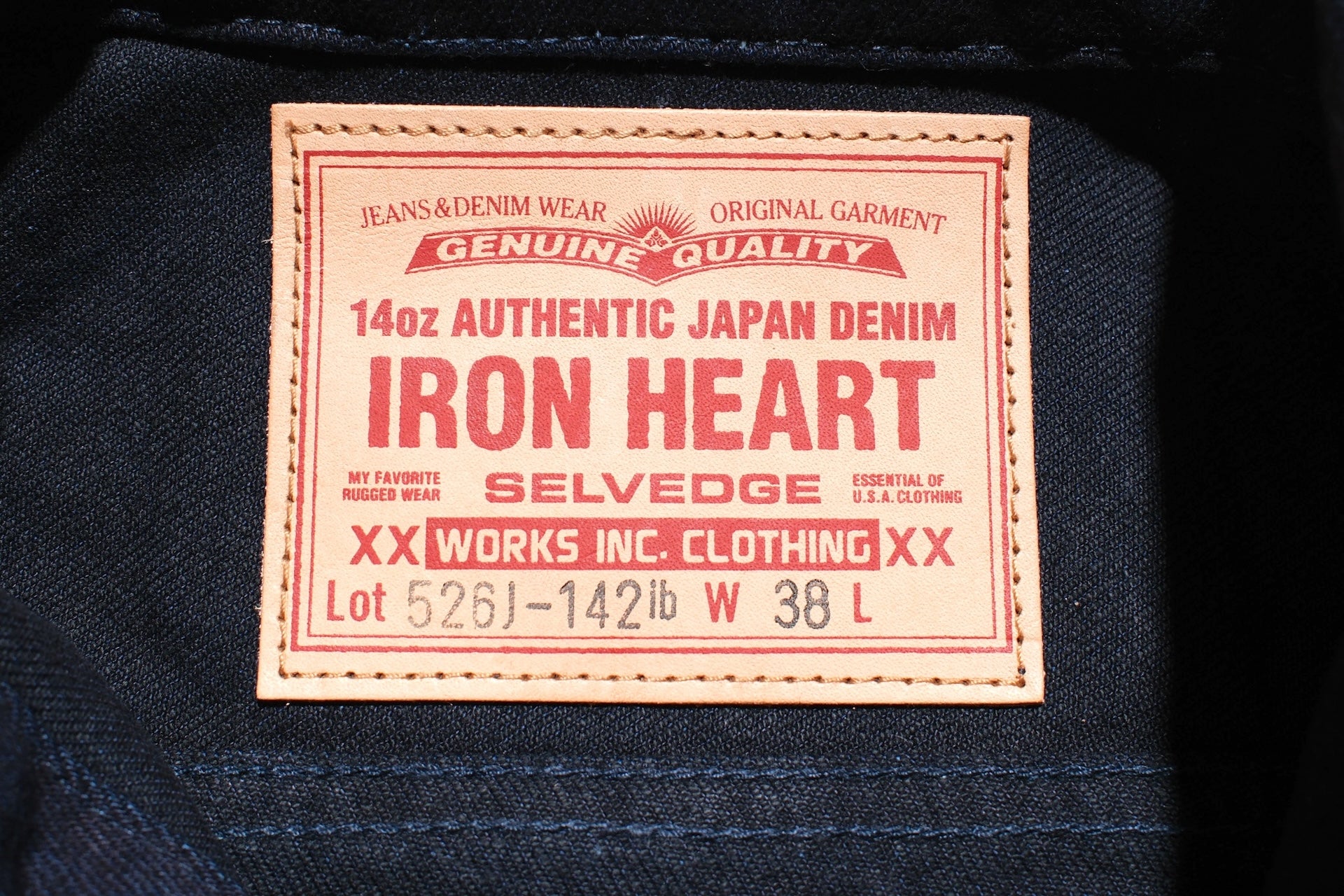 Iron Heart 14oz Modified Type 3 Denim Jacket (Indigo X Black)