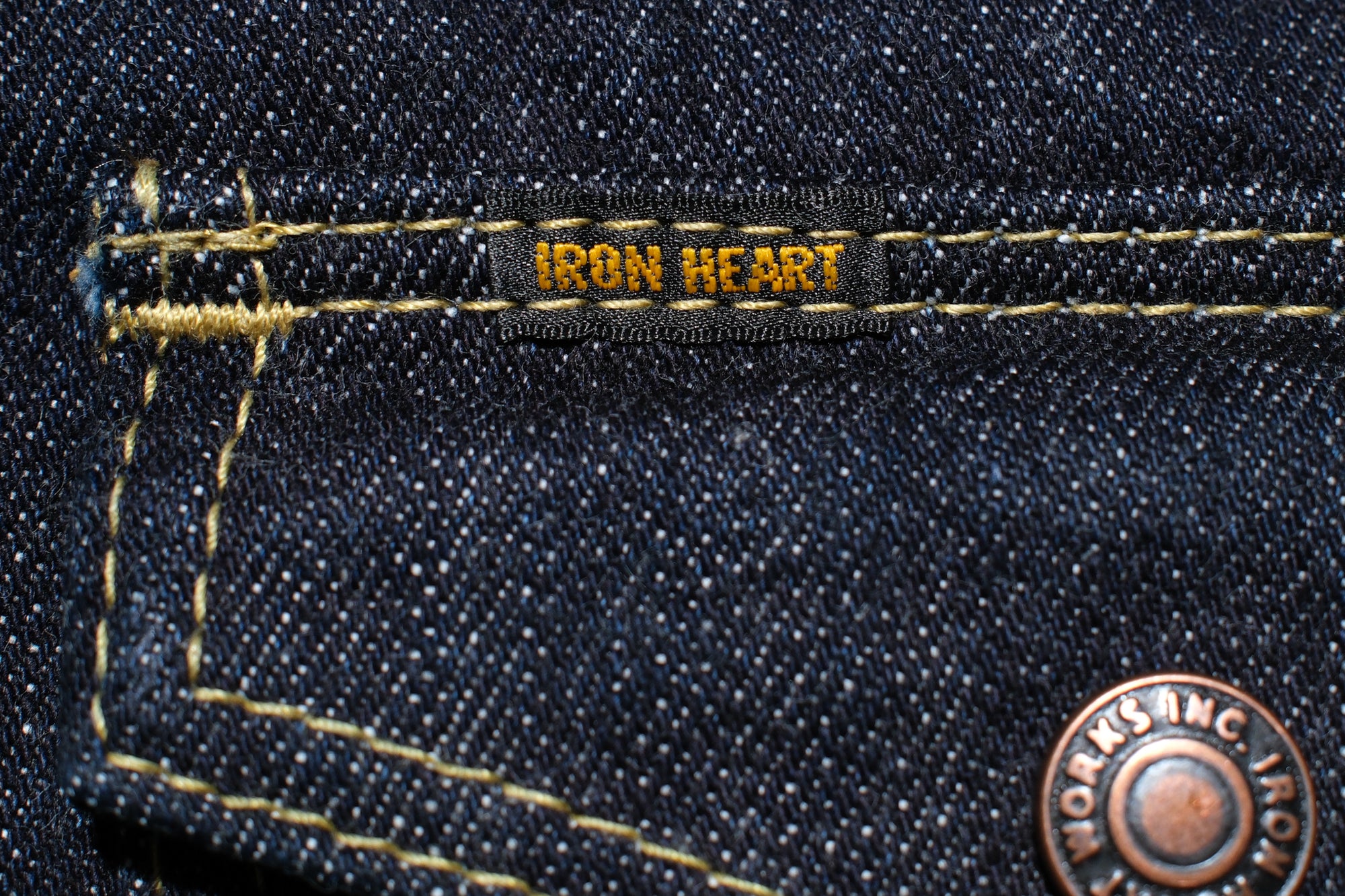 Iron Heart 16oz Indigo Dyed Selvage Denim CPO Jacketed Shirt