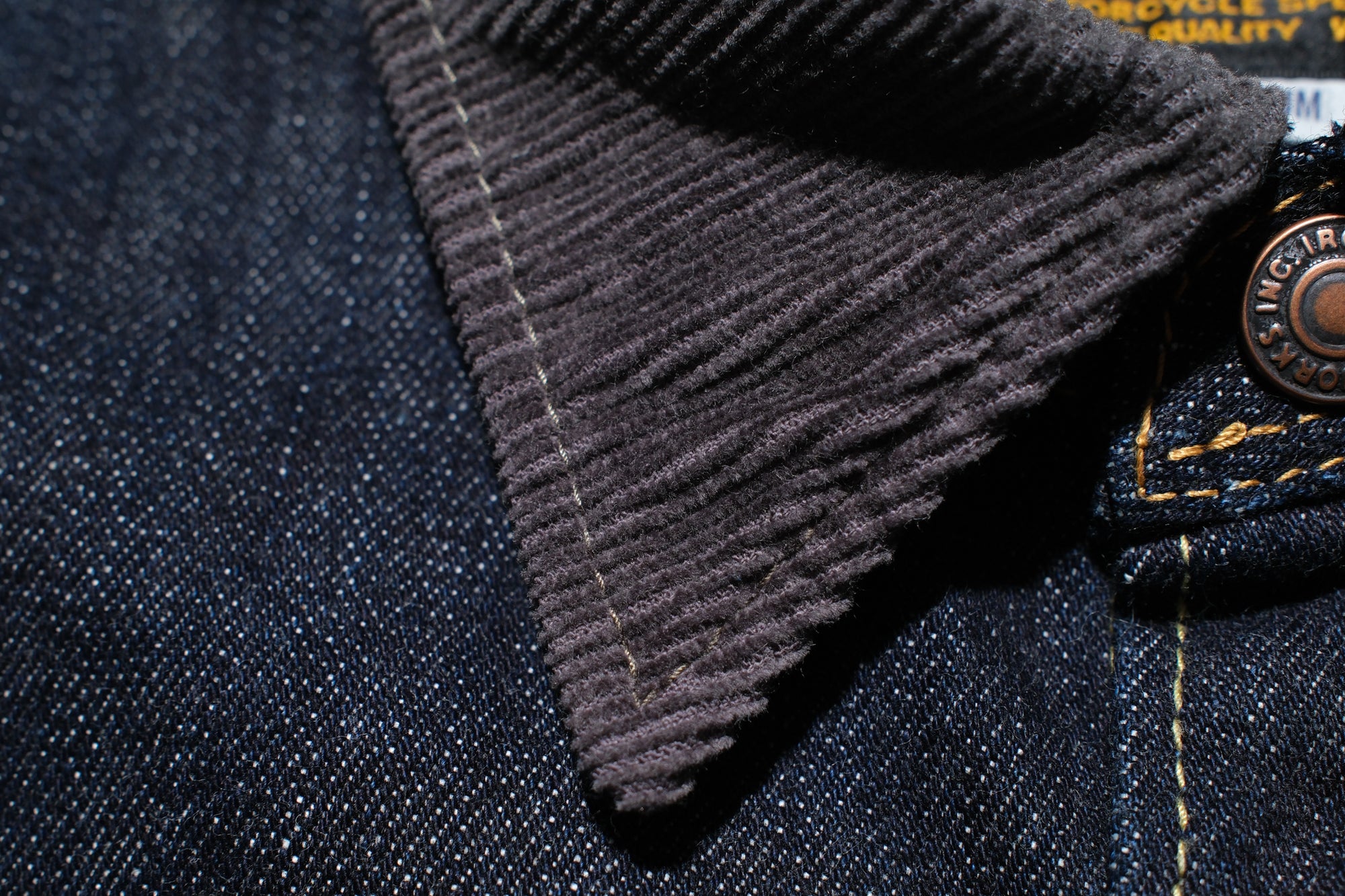 Iron Heart 16oz Indigo Dyed Selvage Denim CPO Jacketed Shirt