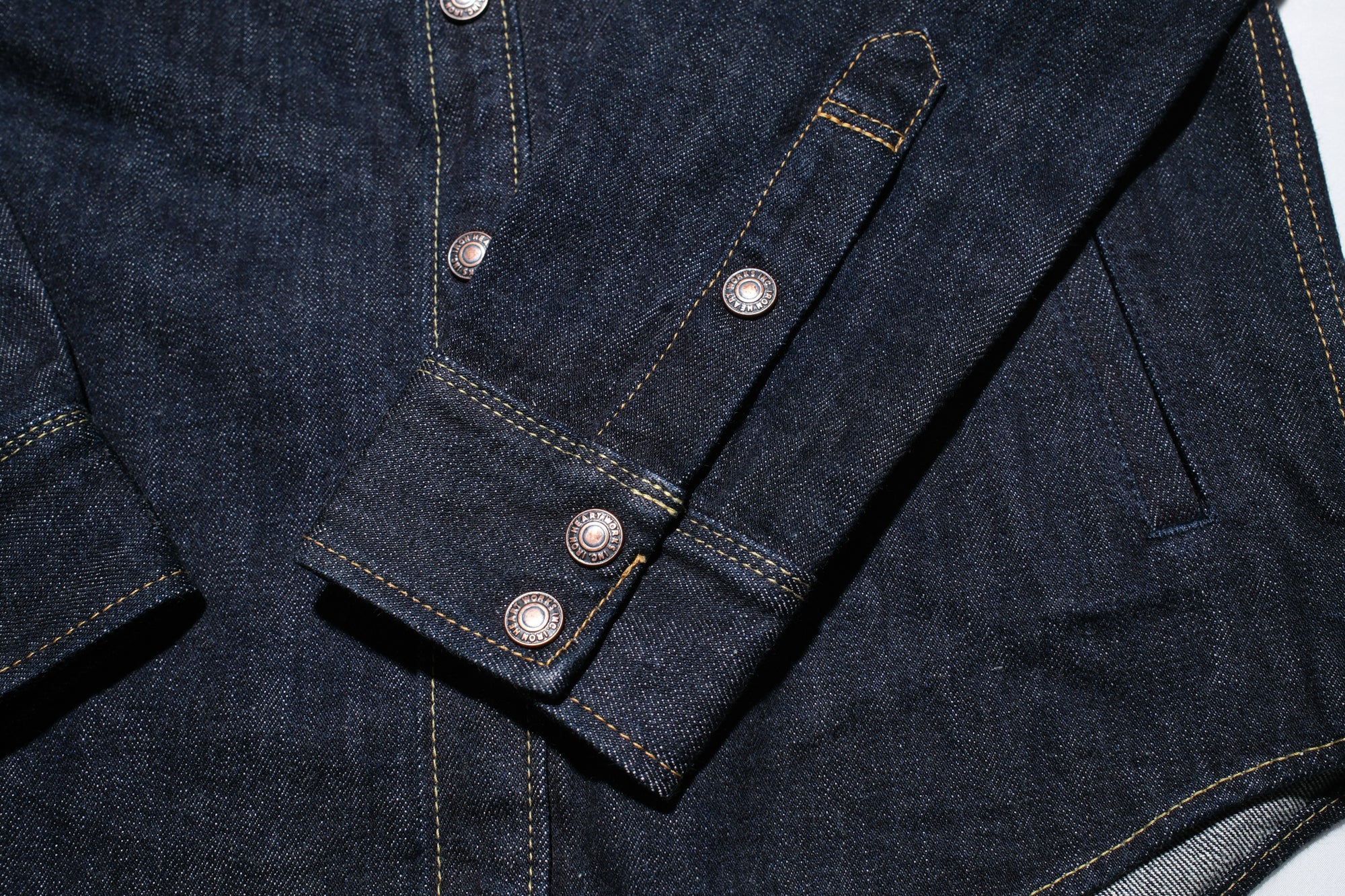 Iron Heart 16oz Indigo Dyed Selvage Denim CPO Jacketed Shirt