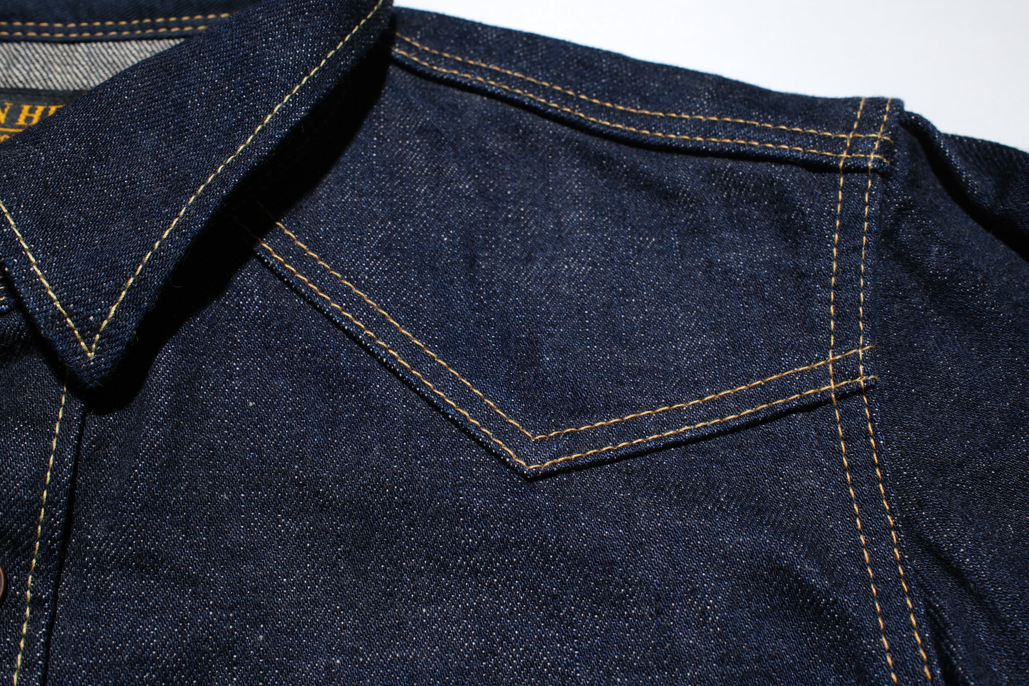 Iron Heart 18oz Indigo Dyed Selvage Denim CPO Jacketed Shirt