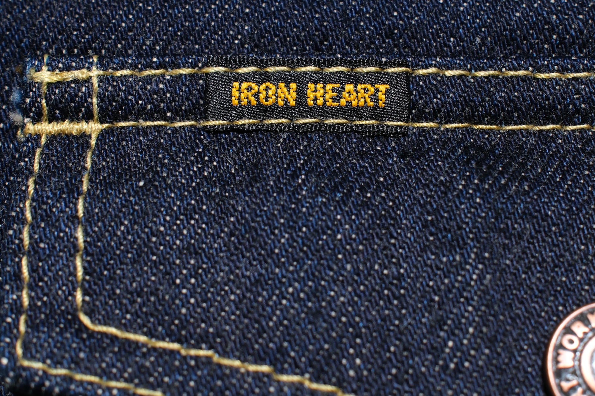 Iron Heart 18oz Indigo Dyed Selvage Denim CPO Jacketed Shirt