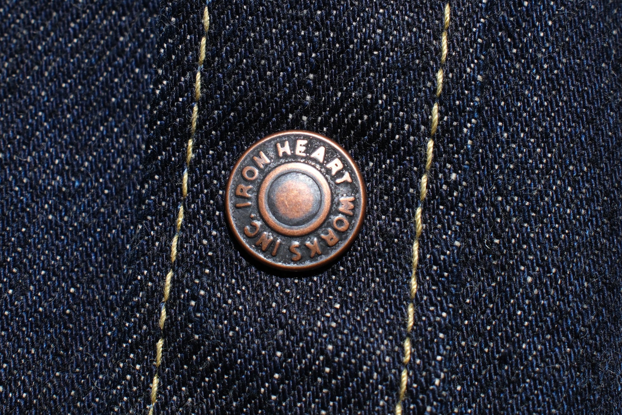 Iron Heart 18oz Indigo Dyed Selvage Denim CPO Jacketed Shirt