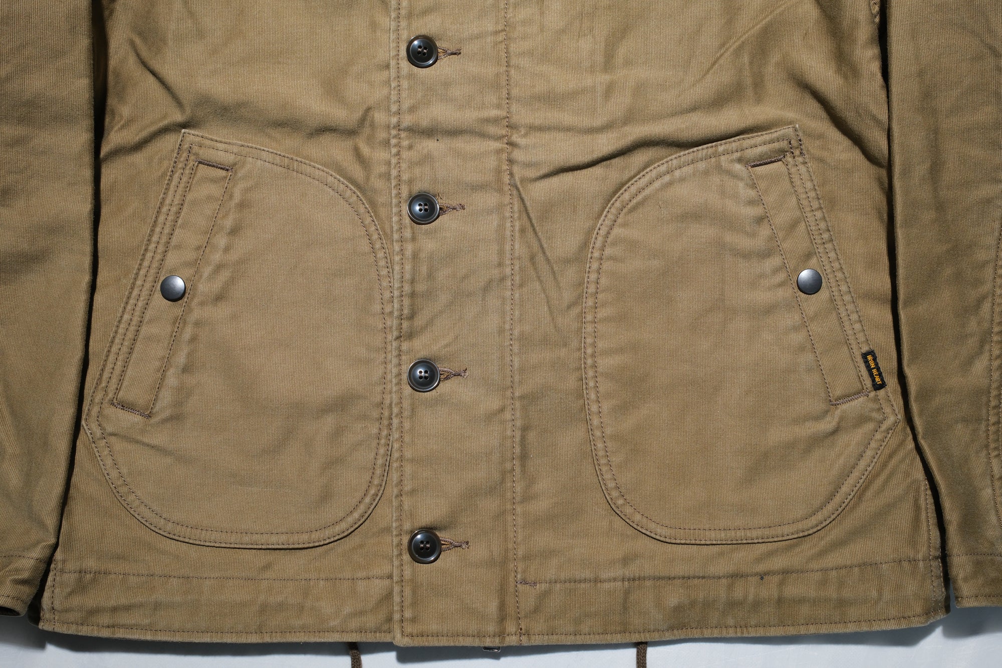 Iron Heart 12oz Whipcord "Multi-Season" N-1 Deck Jacket (Khaki)