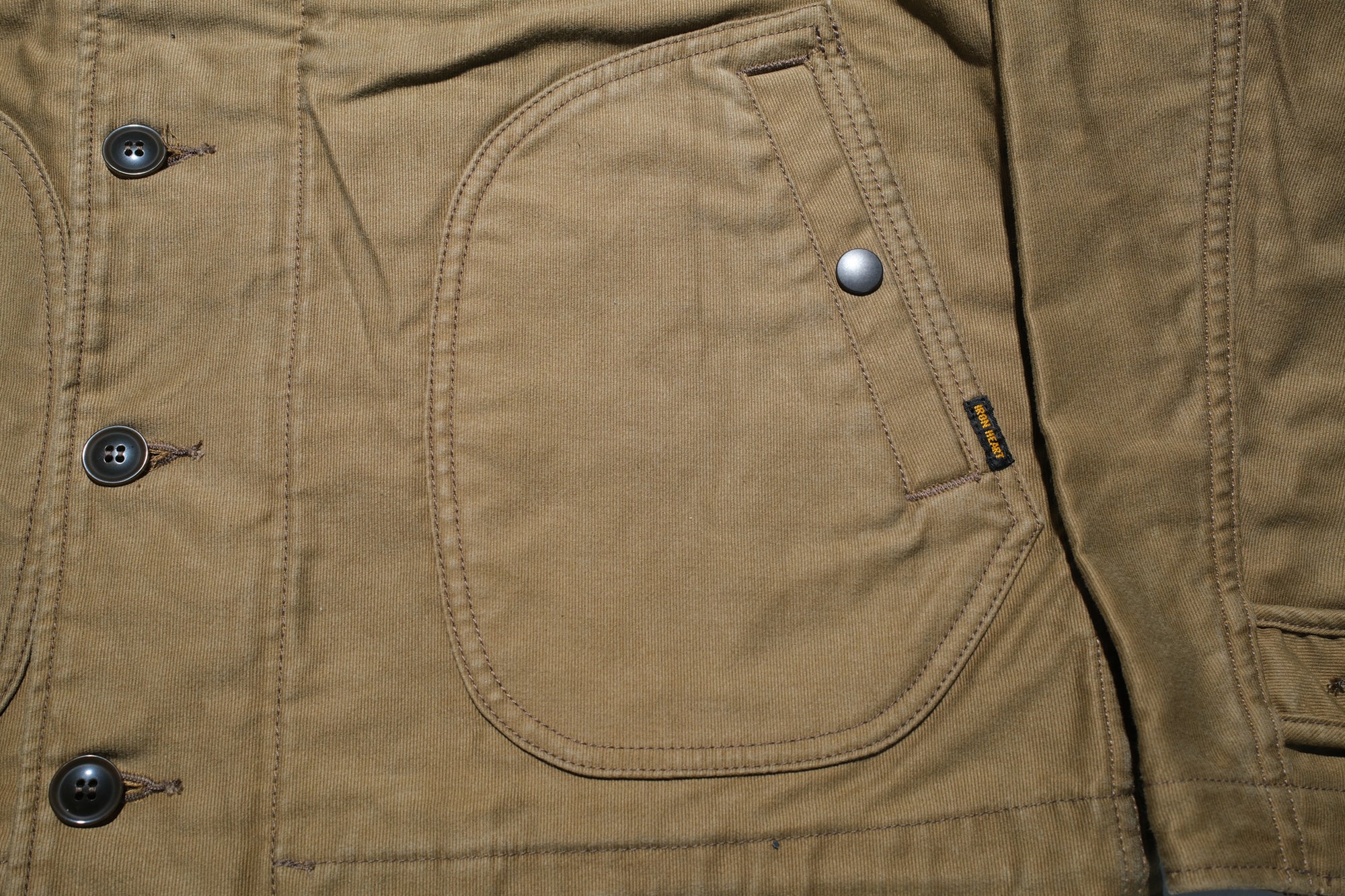 Iron Heart 12oz Whipcord "Multi-Season" N-1 Deck Jacket (Khaki)