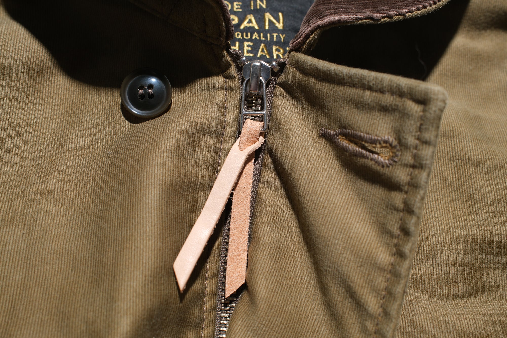 Iron Heart 12oz Whipcord "Multi-Season" N-1 Deck Jacket (Khaki)