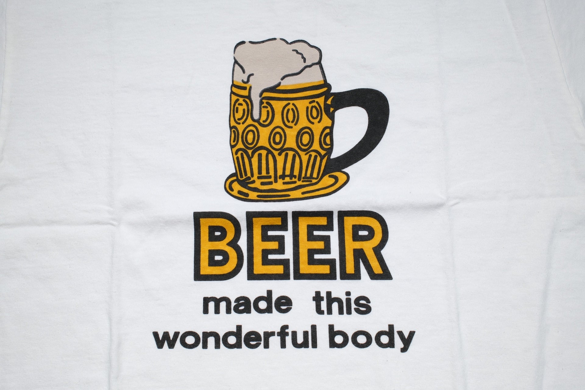 Dubble Works 5.5oz "Beer" Loopwheeled Tee (Off White)