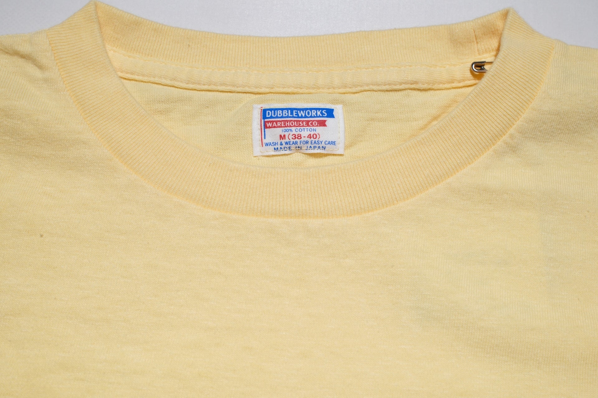 Dubble Works 5.5oz "Beer" Loopwheeled Tee (Pale Yellow)