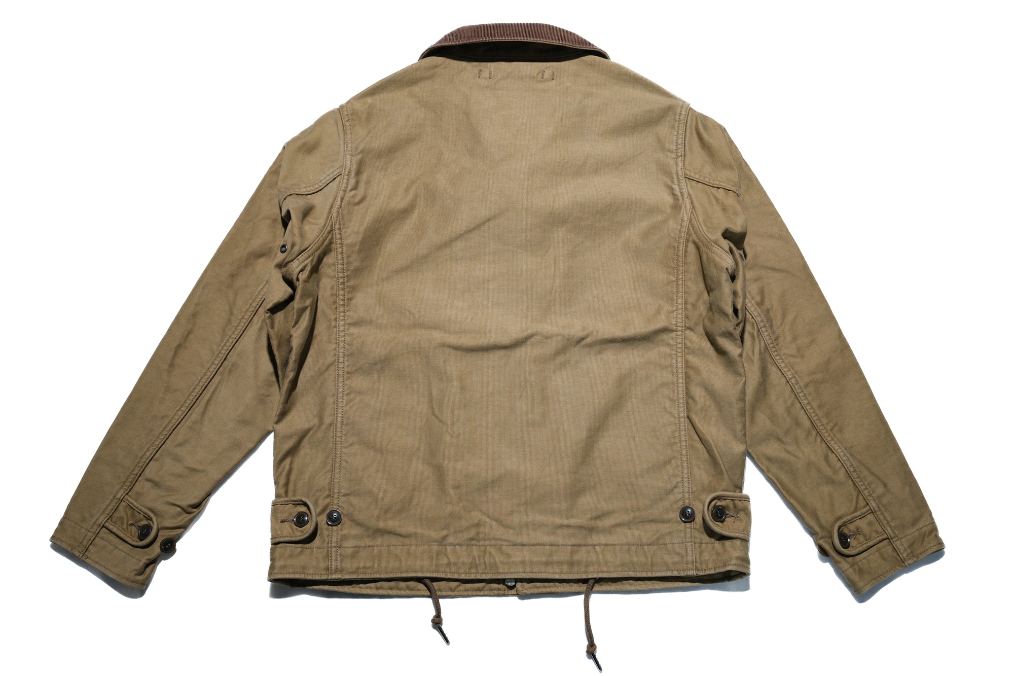 Iron Heart 12oz Whipcord "Multi-Season" N-1 Deck Jacket (Khaki)