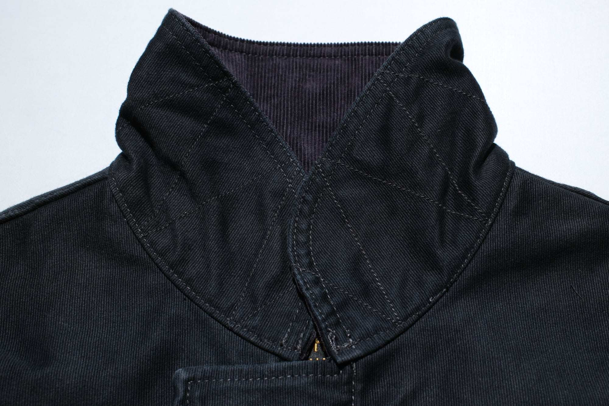 Iron Heart 12oz Whipcord "Multi-Season" N-1 Deck Jacket (Black)