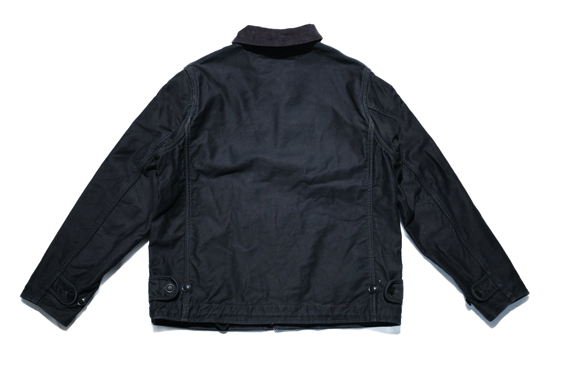 Iron Heart 12oz Whipcord "Multi-Season" N-1 Deck Jacket (Black)
