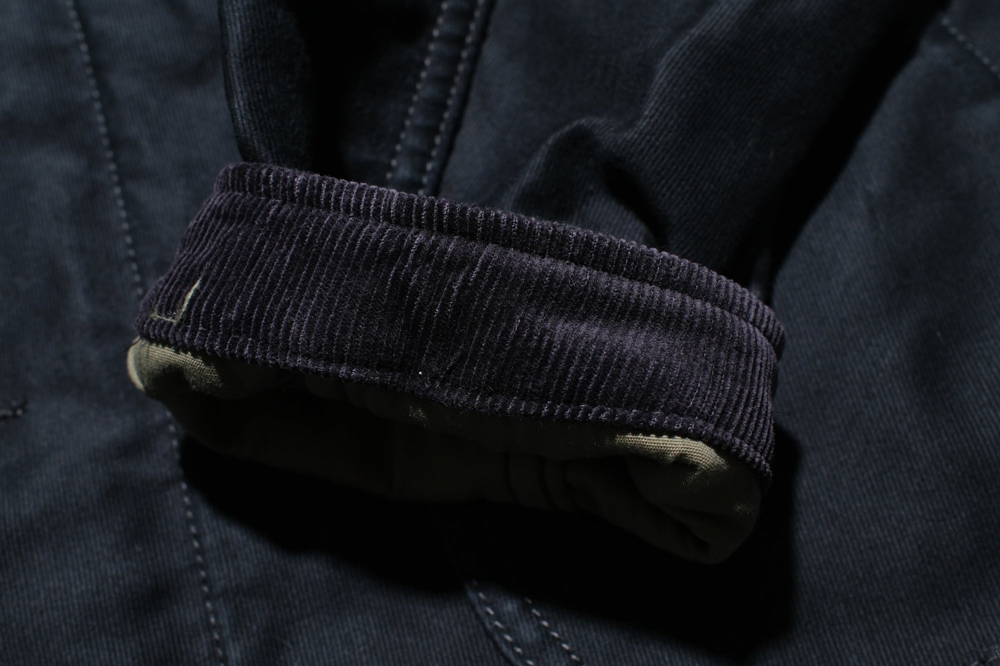 Iron Heart 12oz Whipcord "Multi-Season" N-1 Deck Jacket (Black)