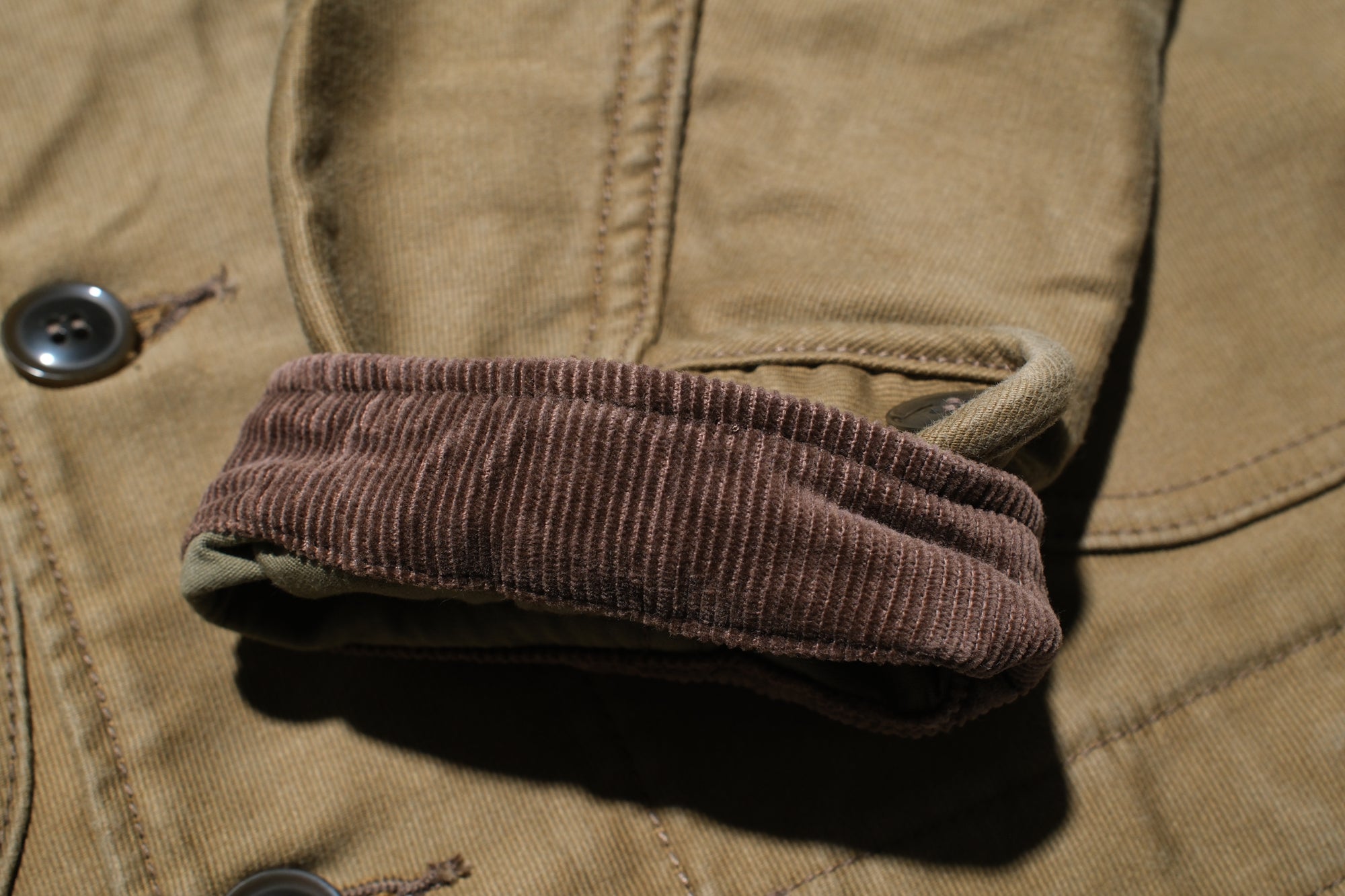 Iron Heart 12oz Whipcord "Multi-Season" N-1 Deck Jacket (Khaki)