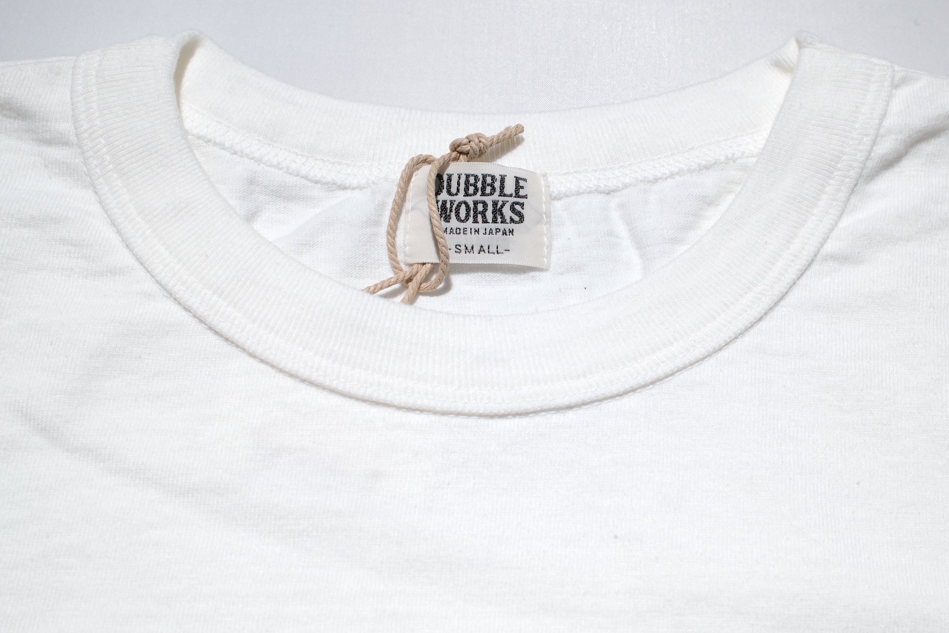 Dubble Works 7.7oz "Fallen Cotton" Loopwheeled Signature Tee (White)