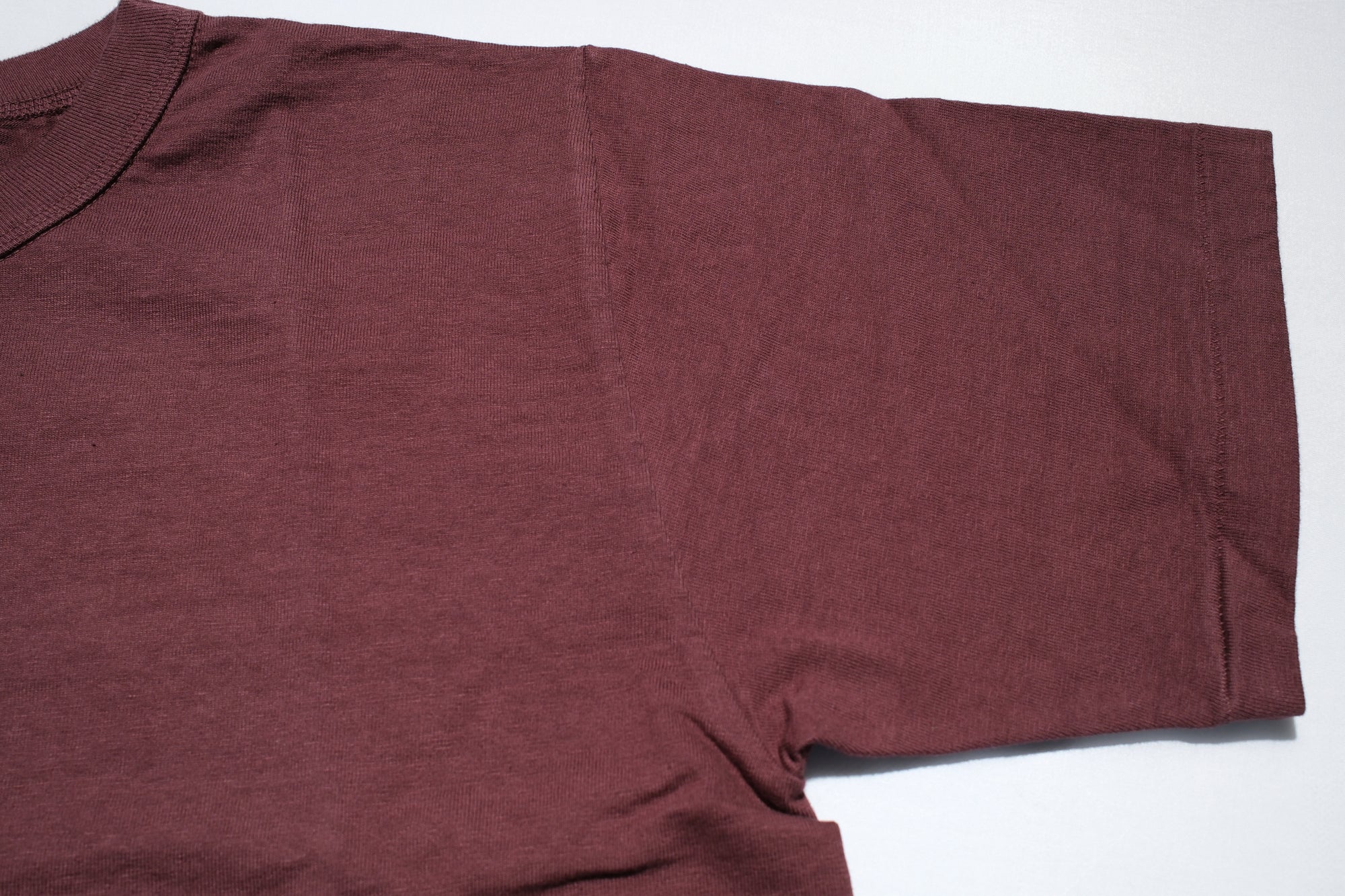 Dubble Works 7.7oz "Fallen Cotton" Loopwheeled Signature Tee (Burgundy)