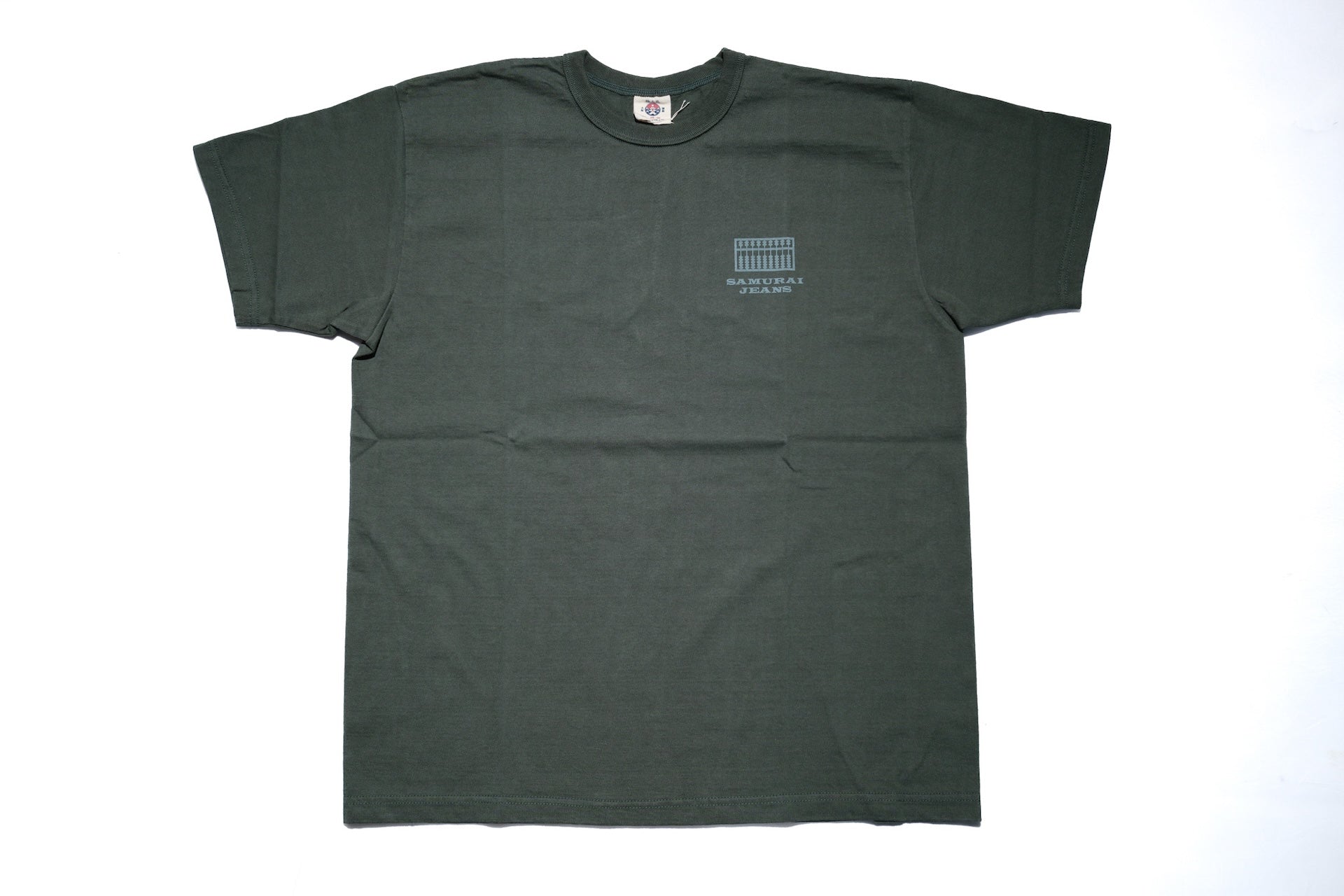 Samurai 8.5oz "Million Koku" Loopwheeled Tee (Moss Green)