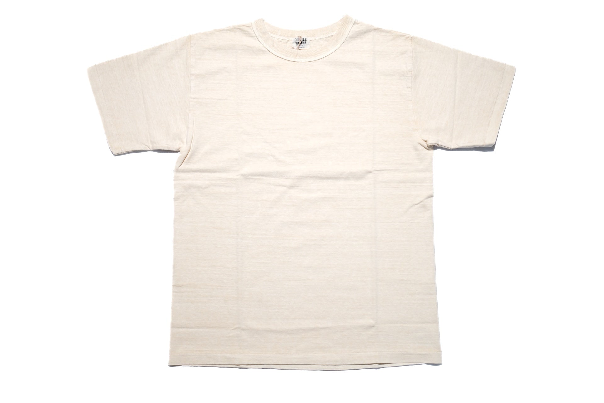Dubble Works 7.7oz "Fallen Cotton" Loopwheeled Pigment-Dyed Tee (Cream)