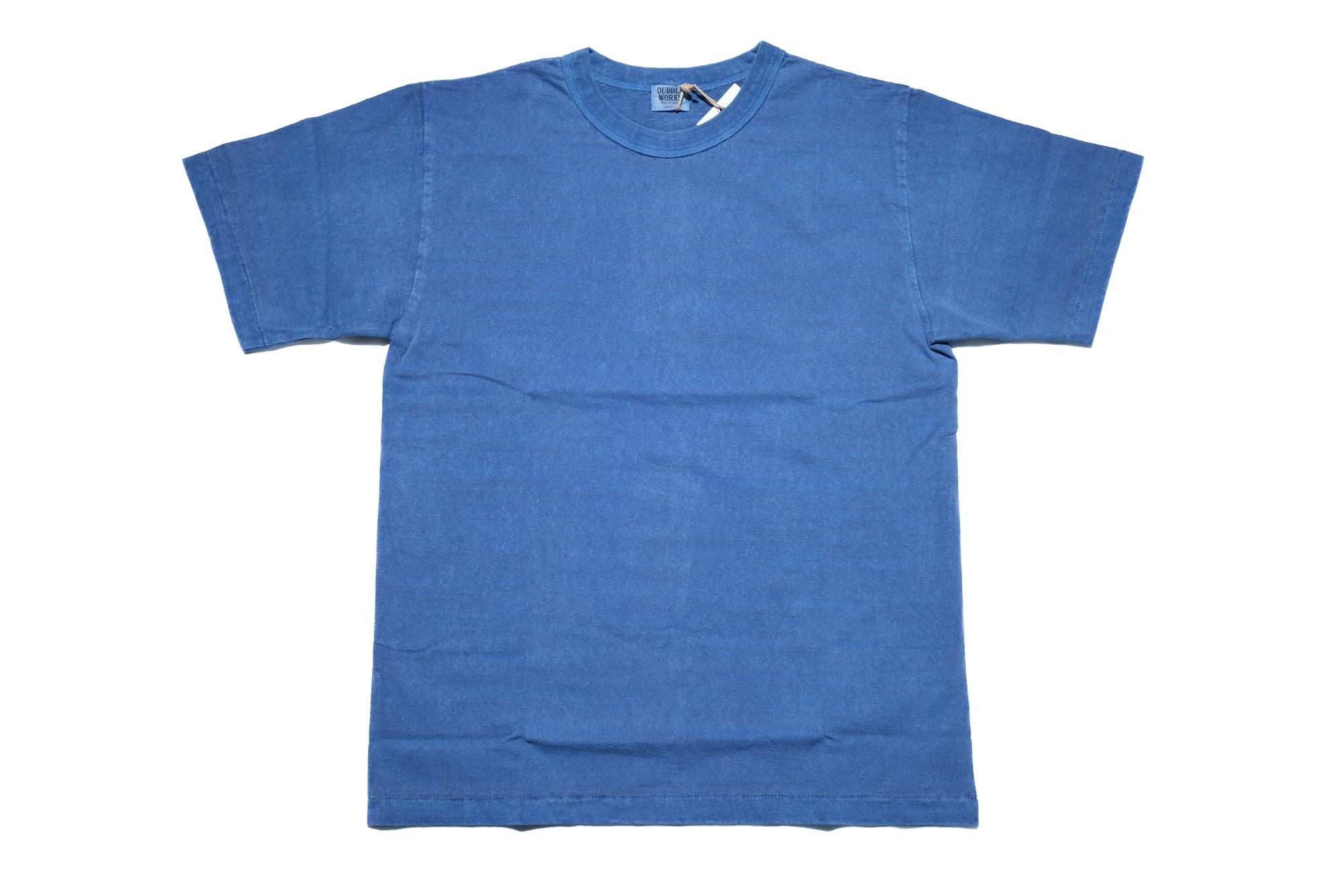 Dubble Works 7.7oz "Fallen Cotton" Loopwheeled Pigment-Dyed Tee (Light Indigo)