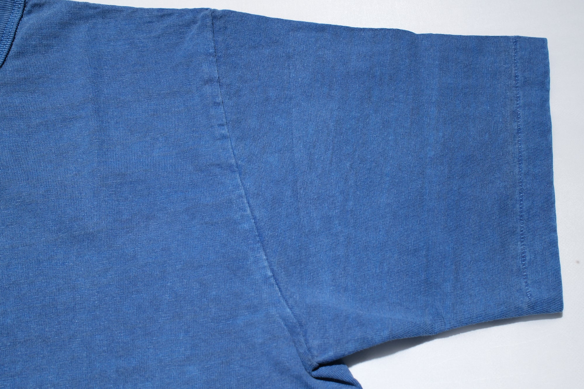 Dubble Works 7.7oz "Fallen Cotton" Loopwheeled Pigment-Dyed Tee (Light Indigo)