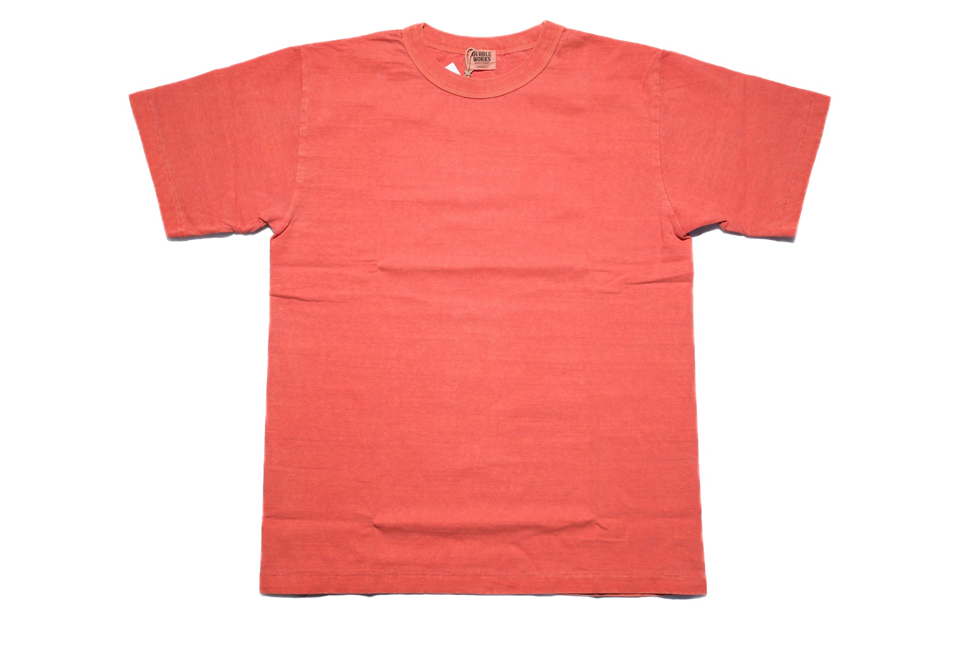 Dubble Works 7.7oz "Fallen Cotton" Loopwheeled Pigment-Dyed Tee (Orange)