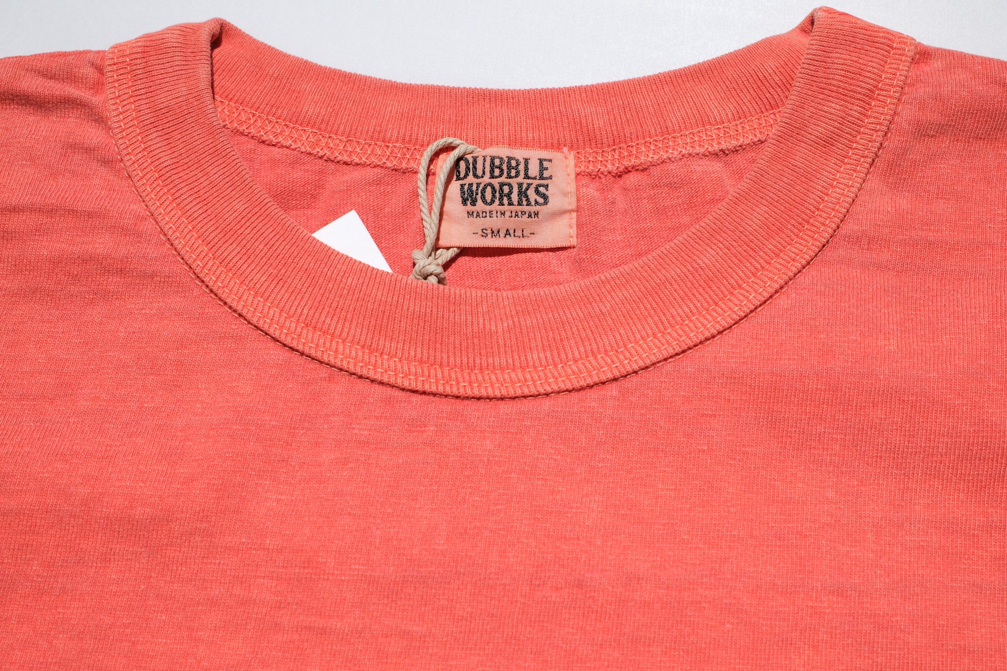Dubble Works 7.7oz "Fallen Cotton" Loopwheeled Pigment-Dyed Tee (Orange)