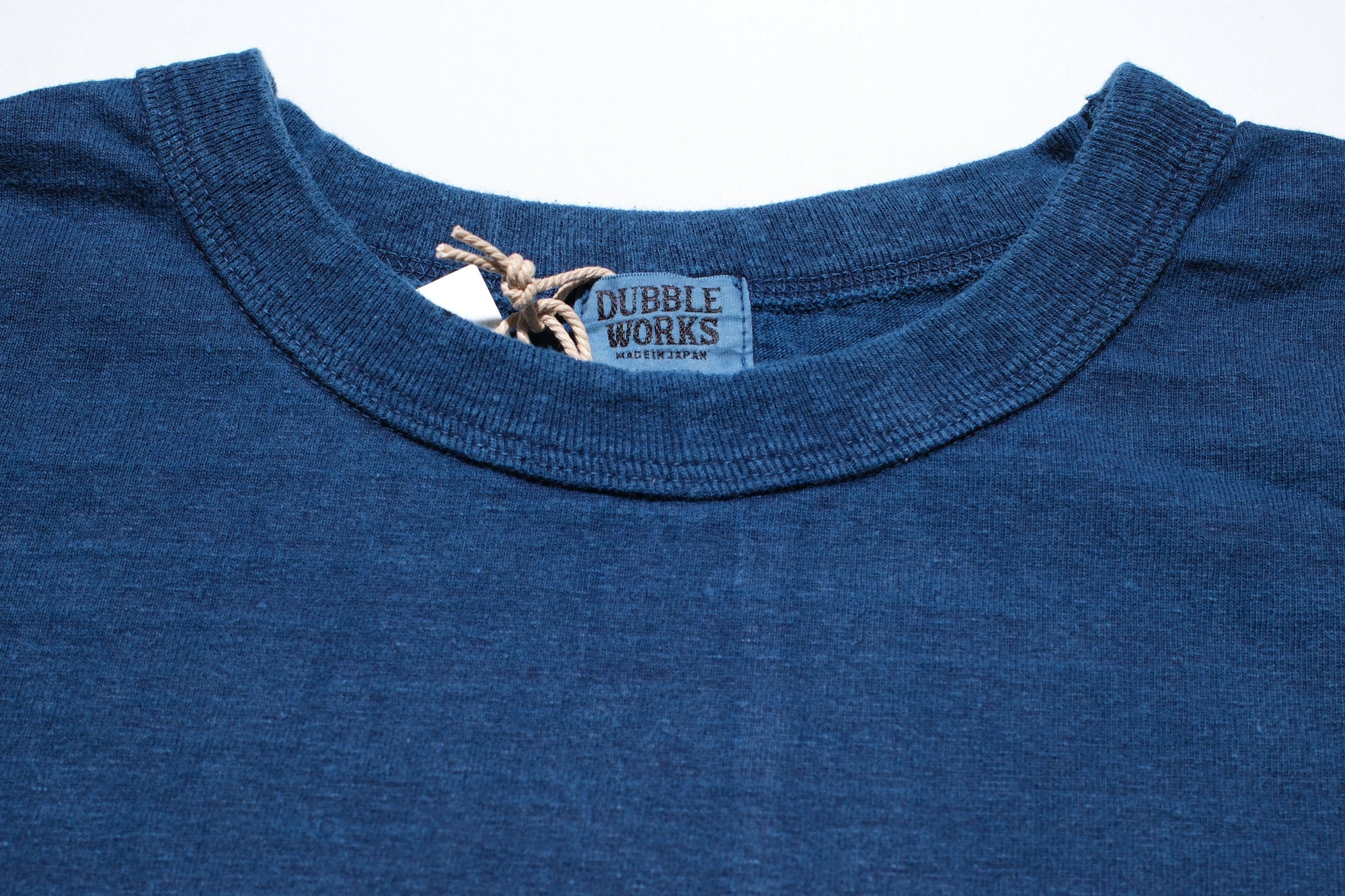 Dubble Works 7.7oz "Fallen Cotton" Loopwheeled Tee (Natural Indigo)