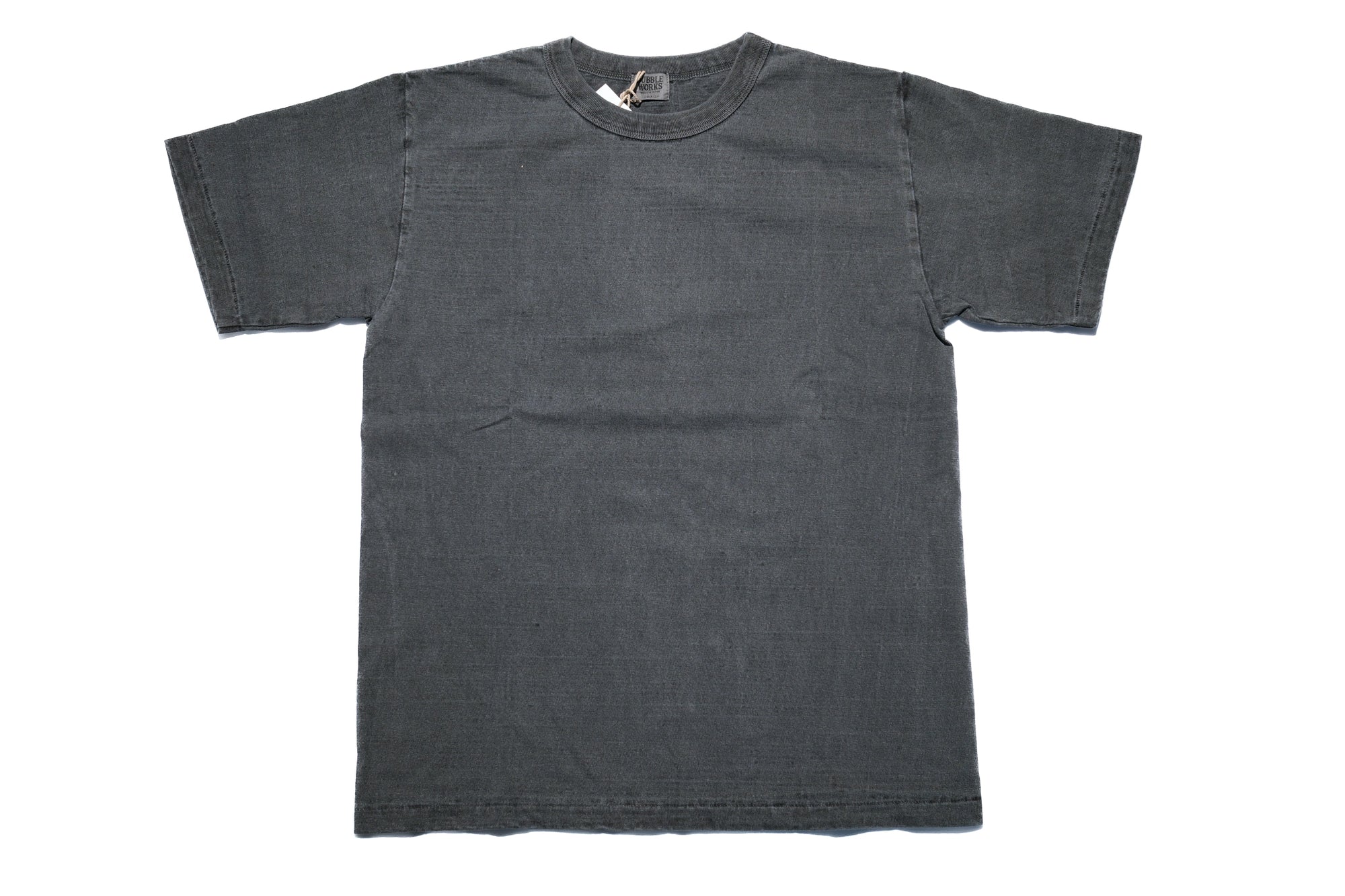 Dubble Works 7.7oz "Fallen Cotton" Loopwheeled Pigment-Dyed Tee (Black)