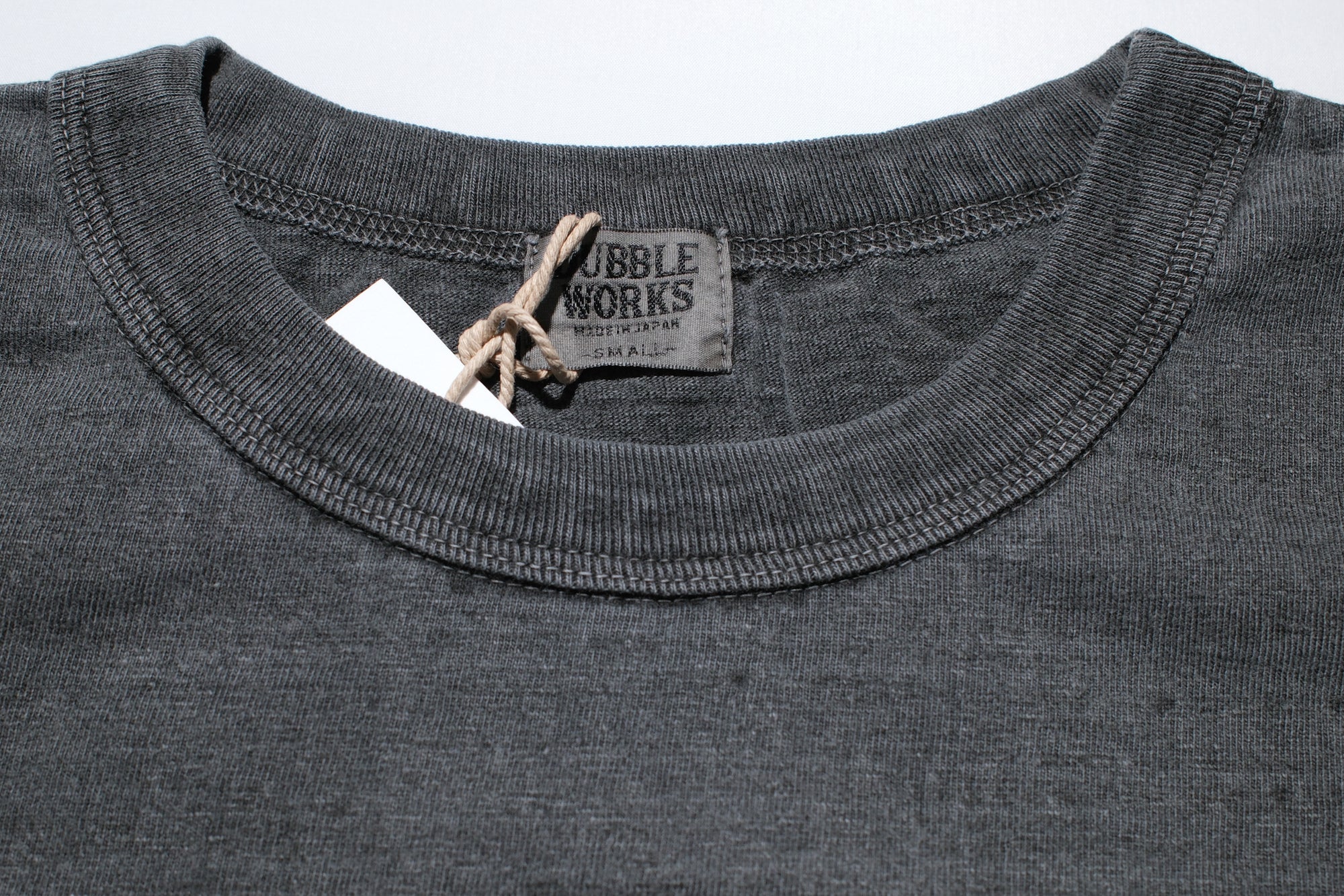 Dubble Works 7.7oz "Fallen Cotton" Loopwheeled Pigment-Dyed Tee (Black)