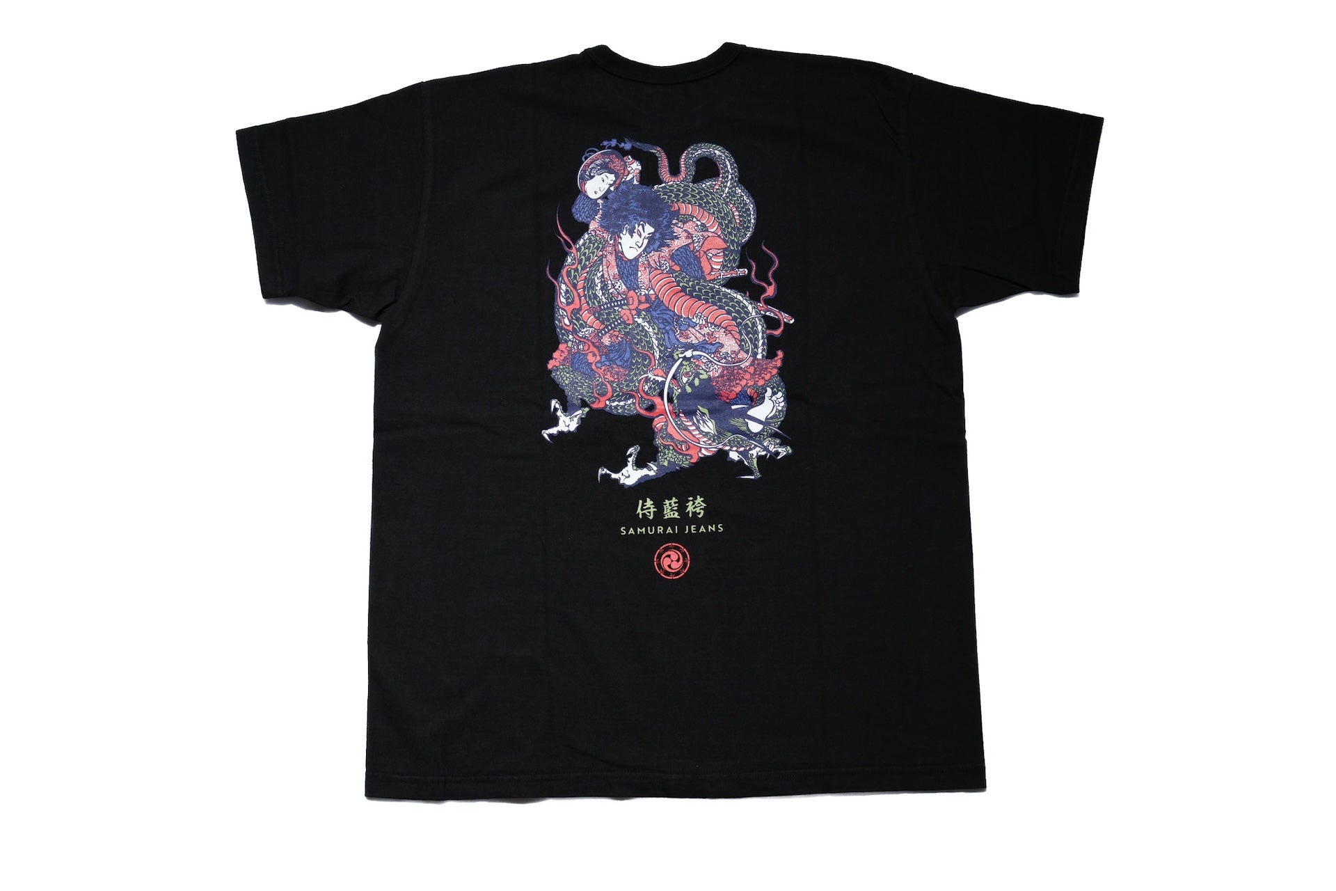 Samurai 8.5oz "Dragon Slayer Ryuou-Taro" Loopwheeled Tee (Black)