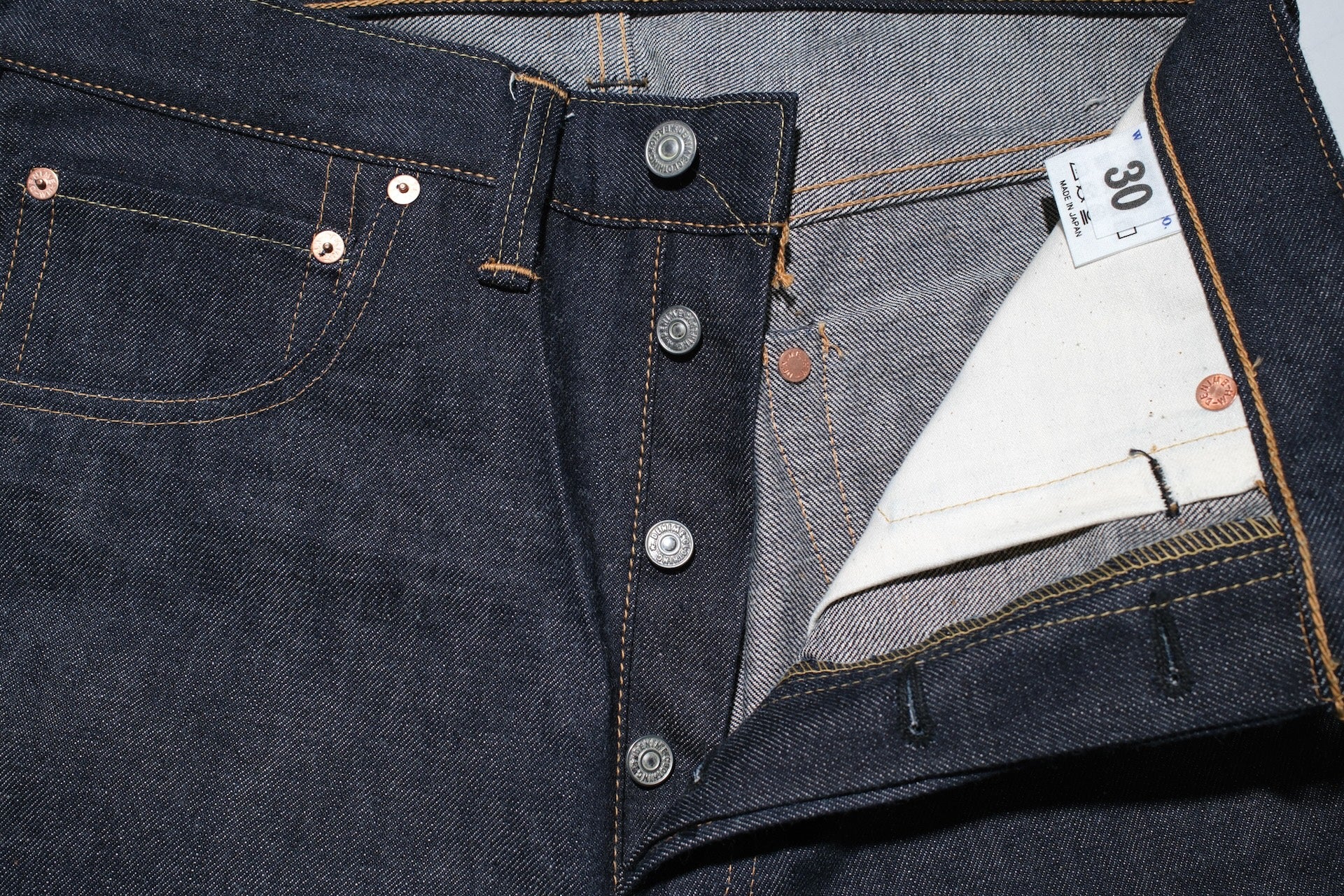 Denime X Warehouse Co. 14.5oz Indigo Dyed 220XX-47 Denim (Regular Straight fit)